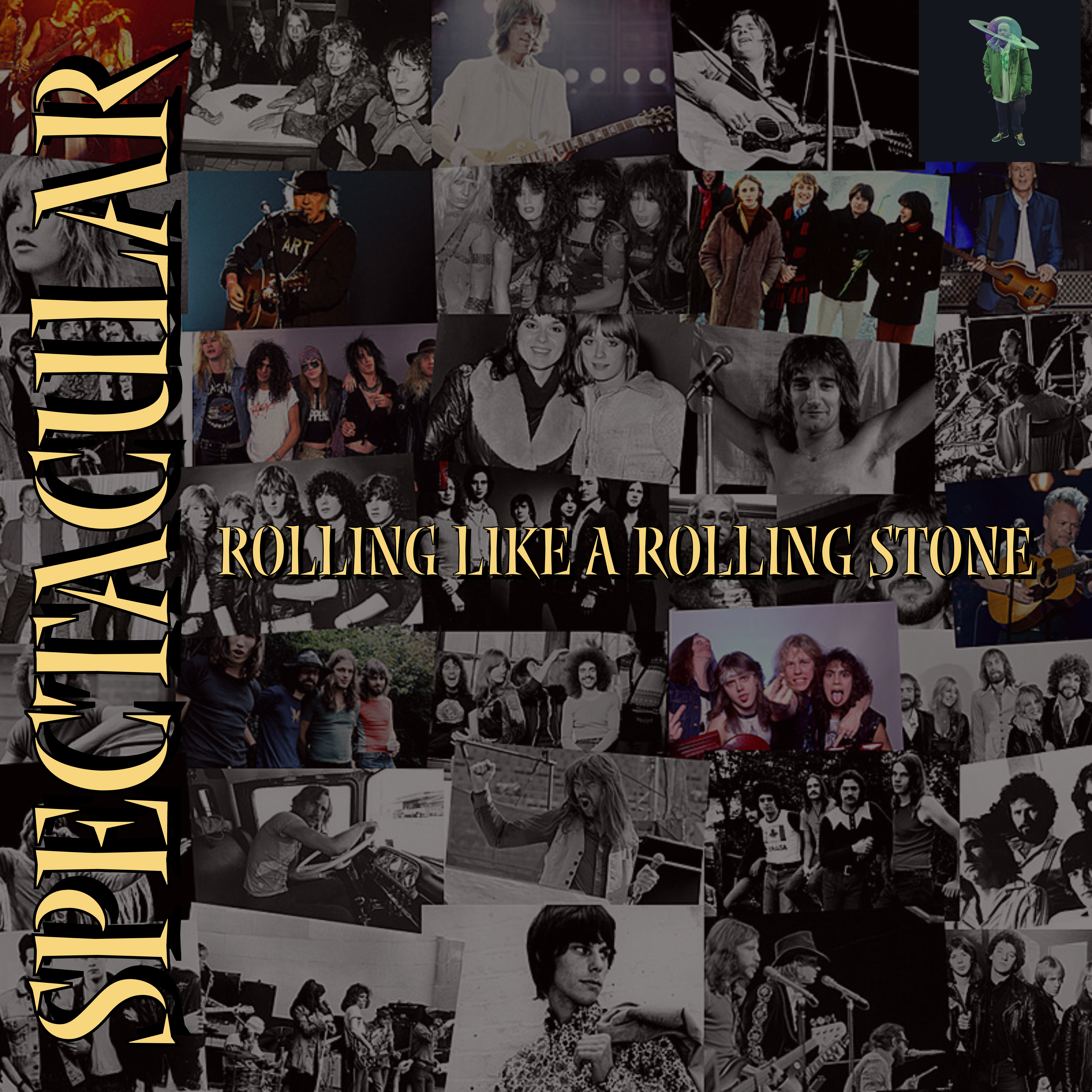 ROLLING LIKE A ROLLING STONE artwork