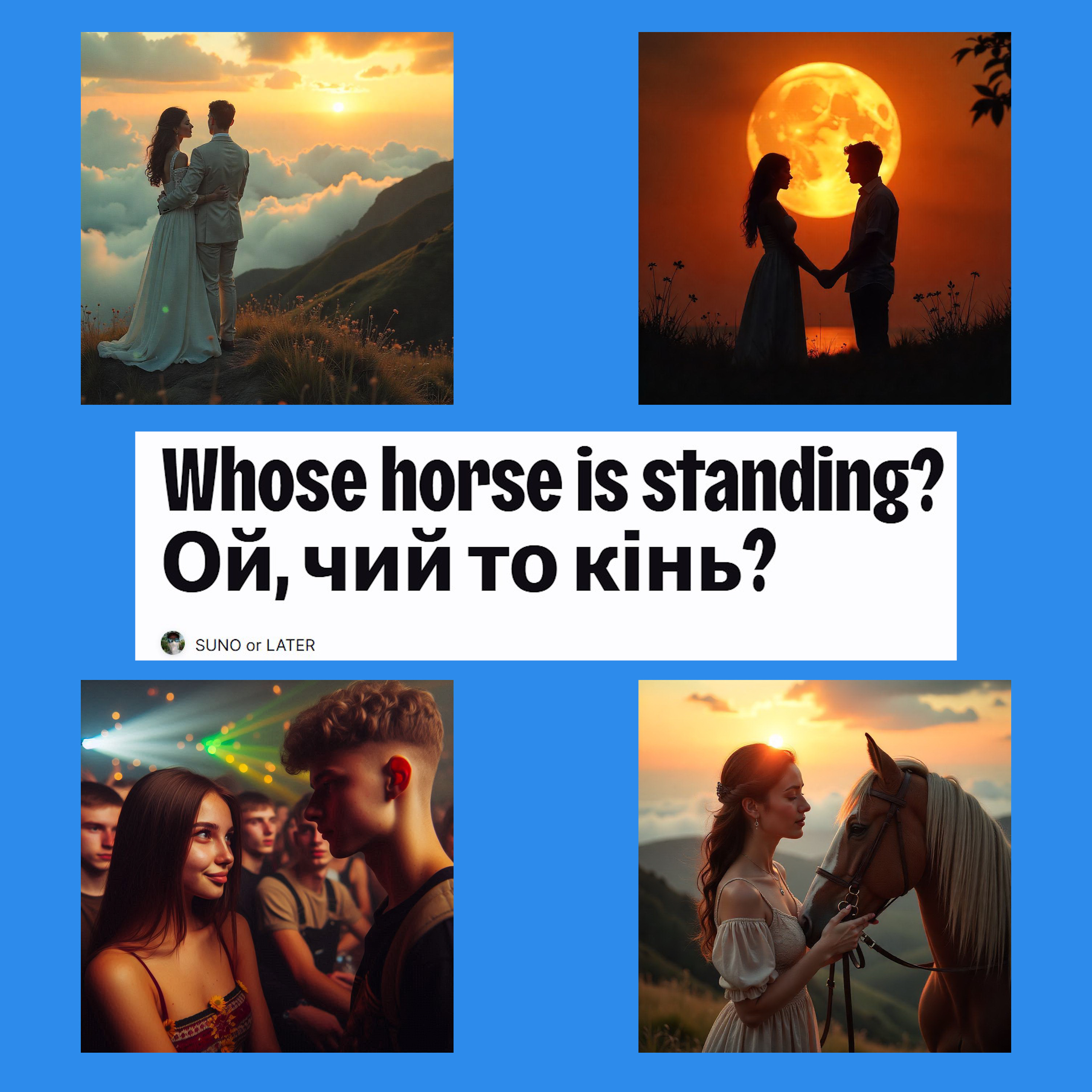 Whose horse is standing? Ой, чий то кінь? artwork
