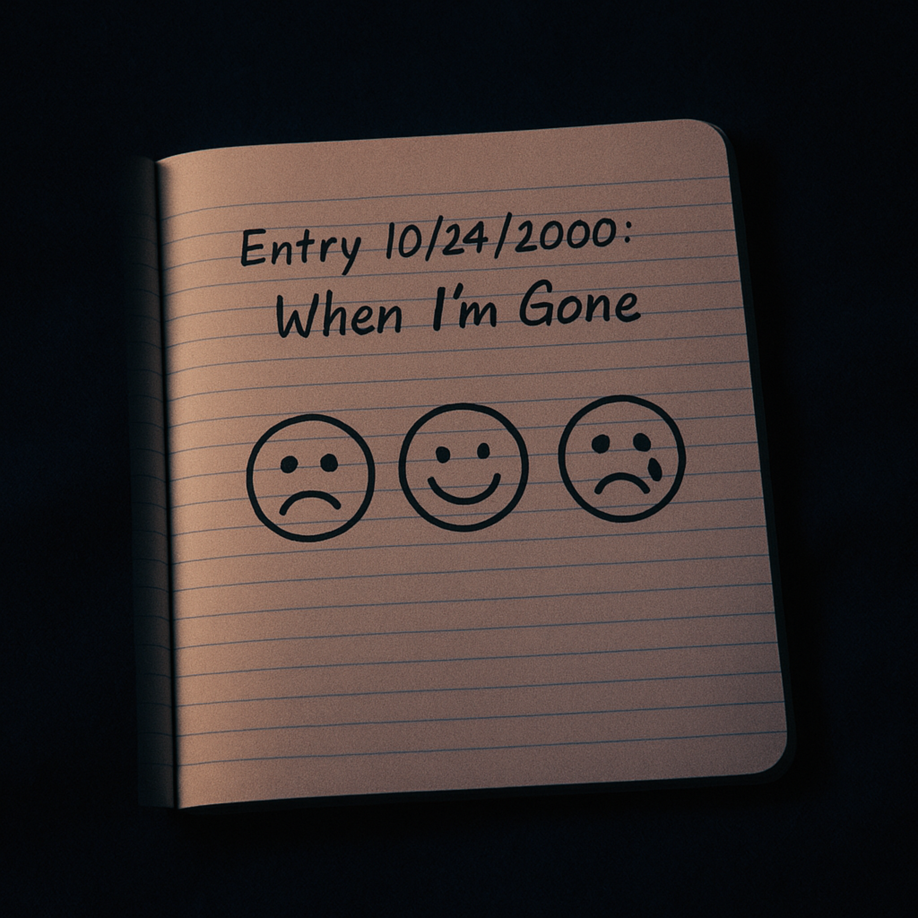 Entry 10/24/2000:  When I’m Gone artwork