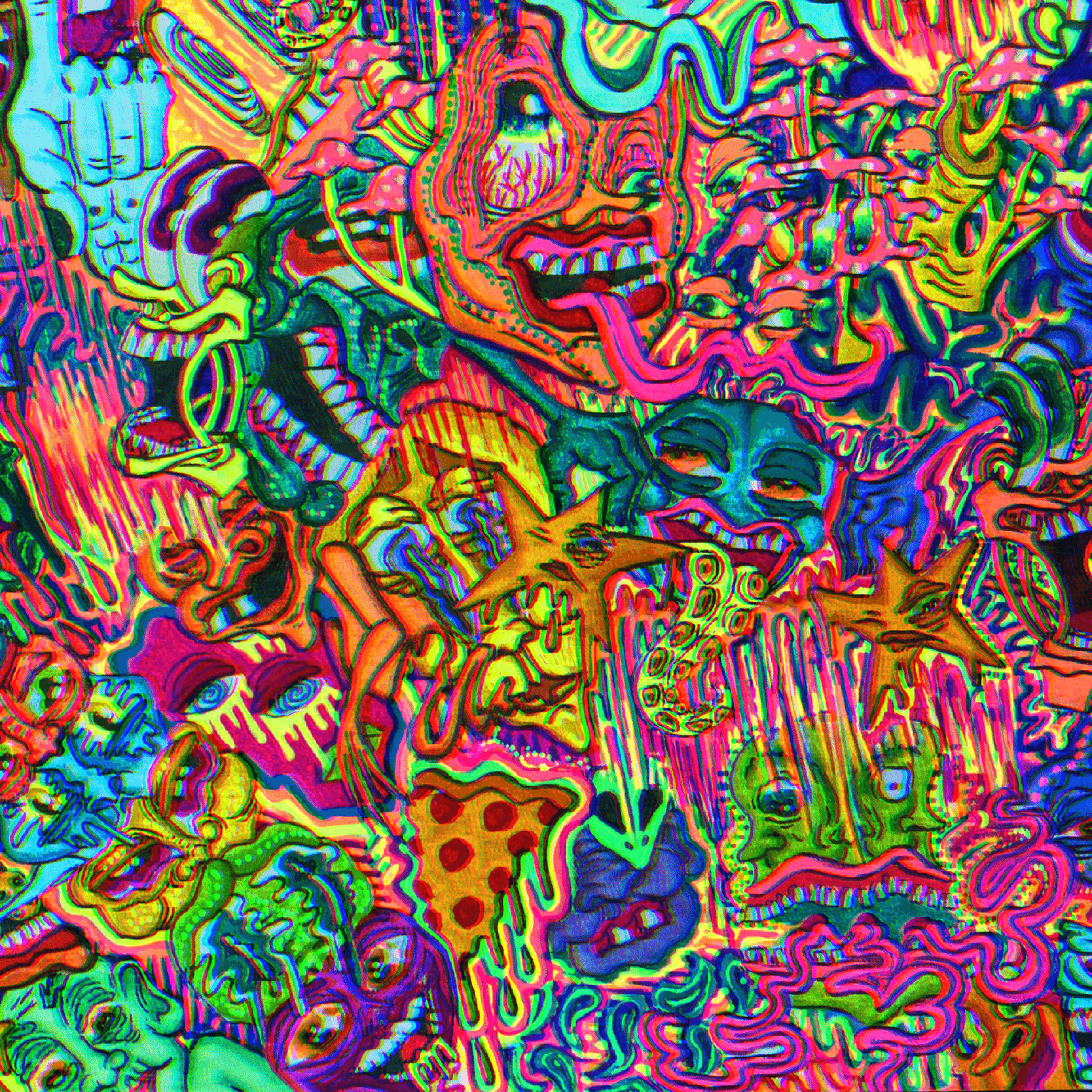 clocks ticking artwork
