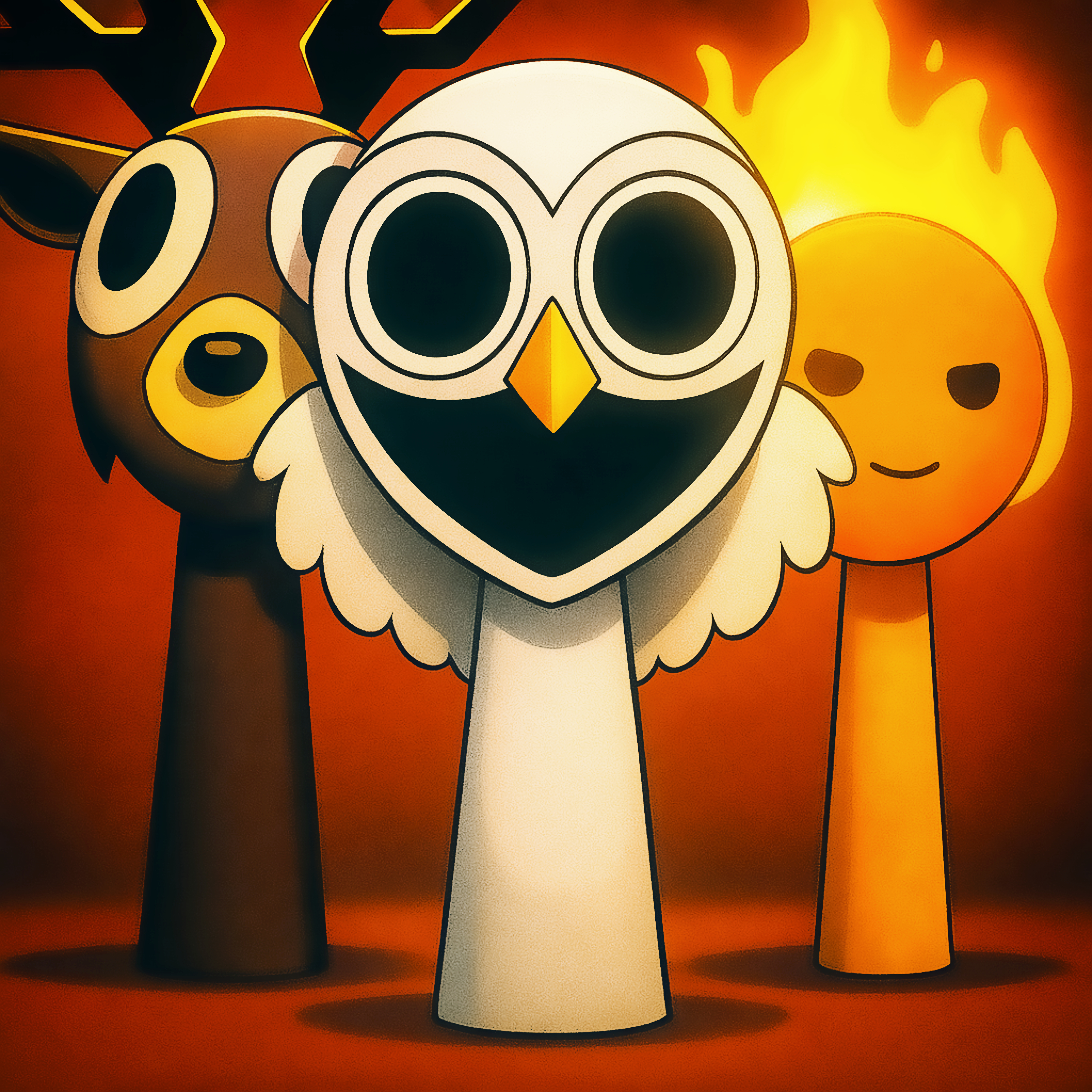 Sprunki The Deer The Owl Mr Match Phase 4 artwork