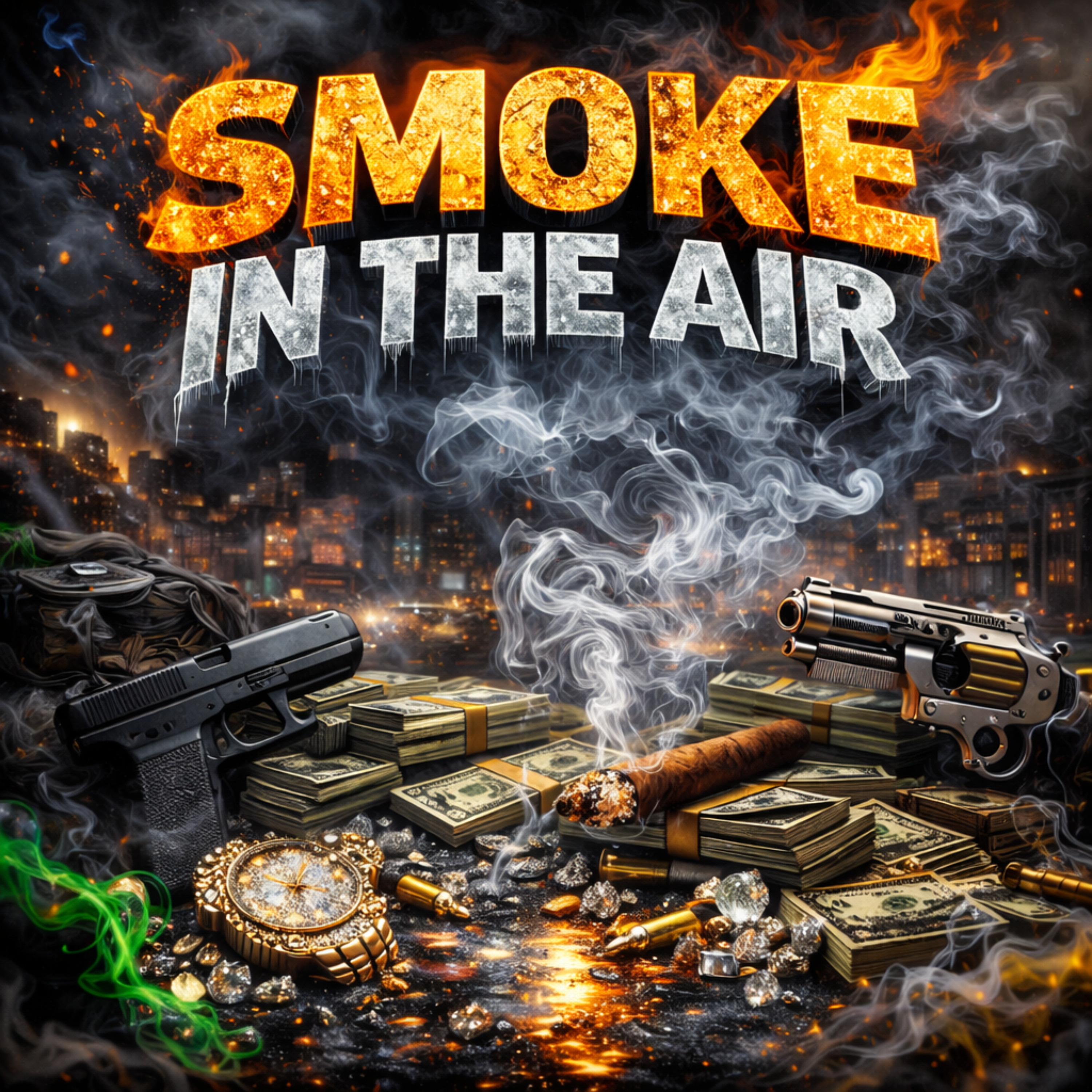 Smoke in the air artwork