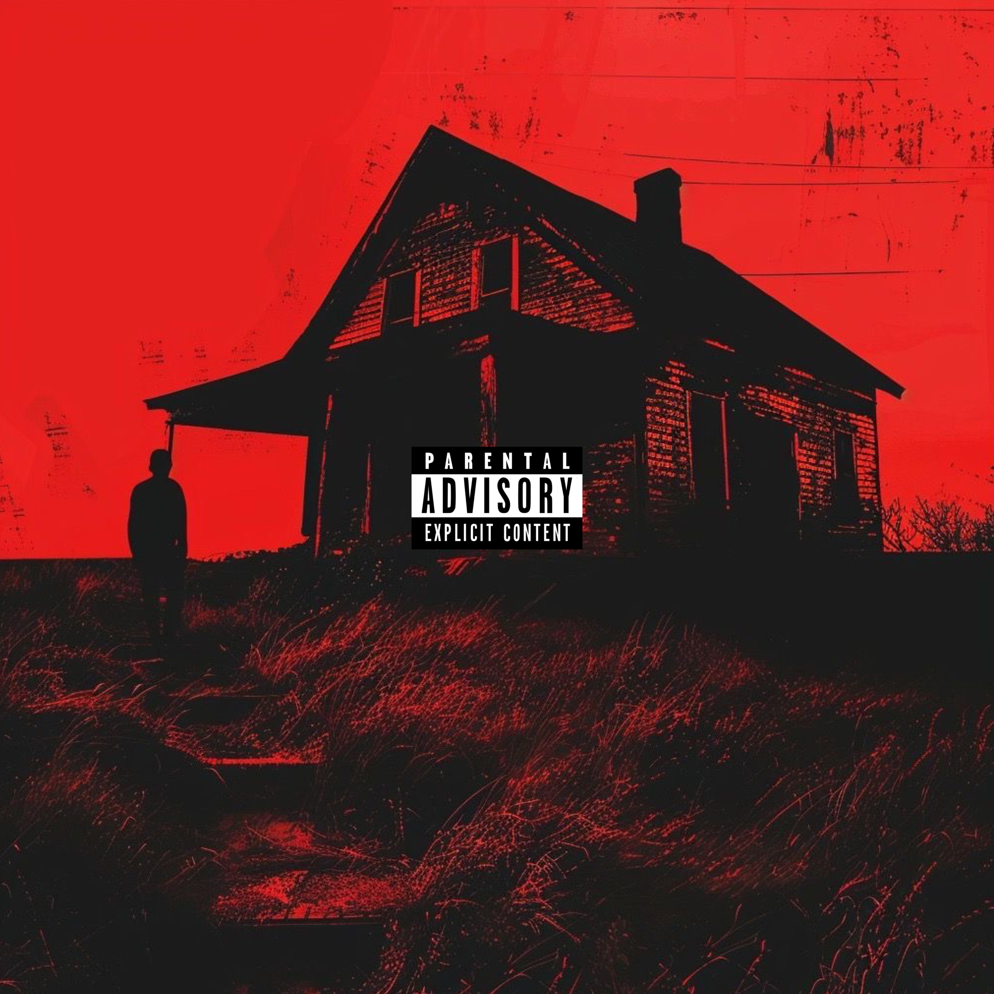 Whole town red artwork
