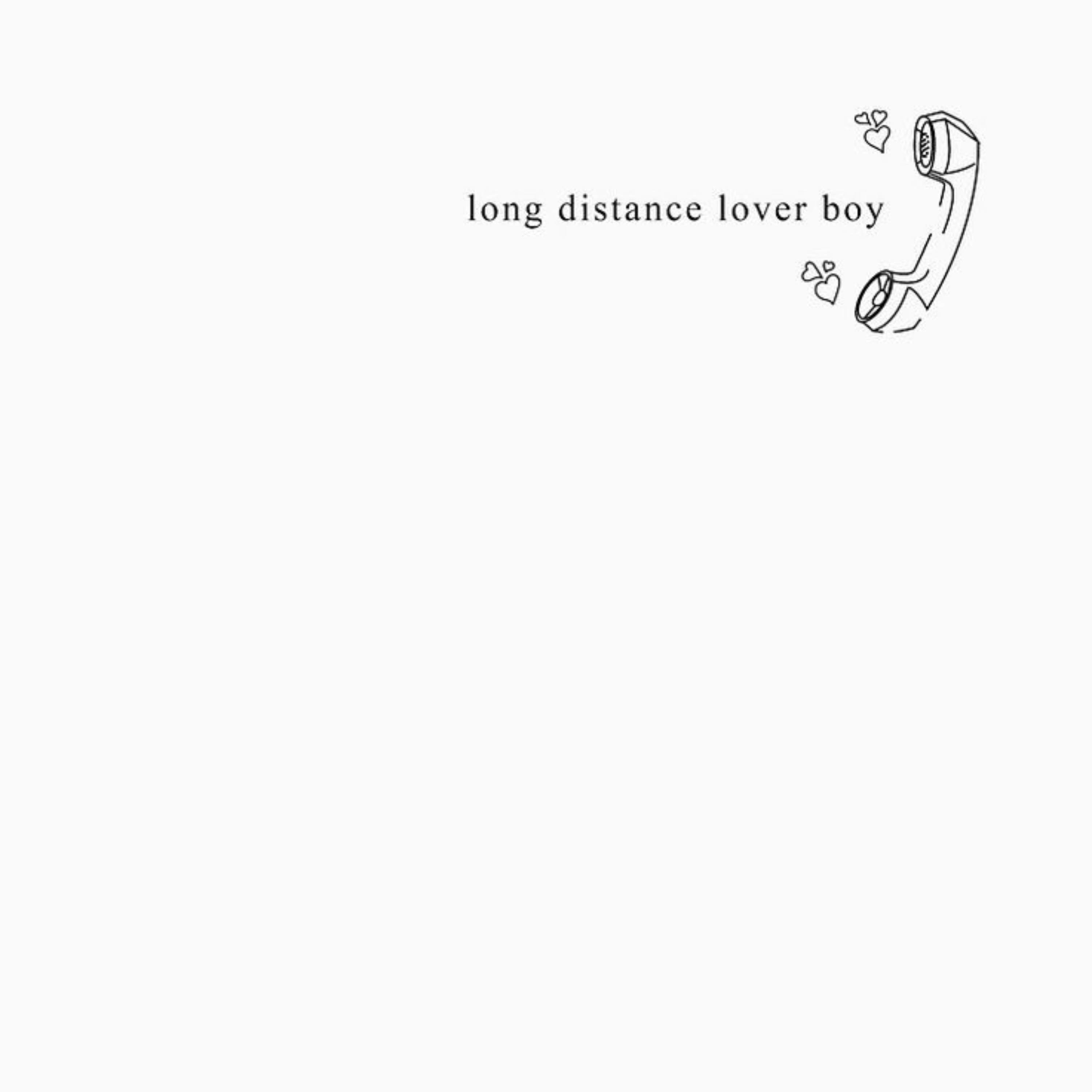 Long Distance Lover Boy artwork