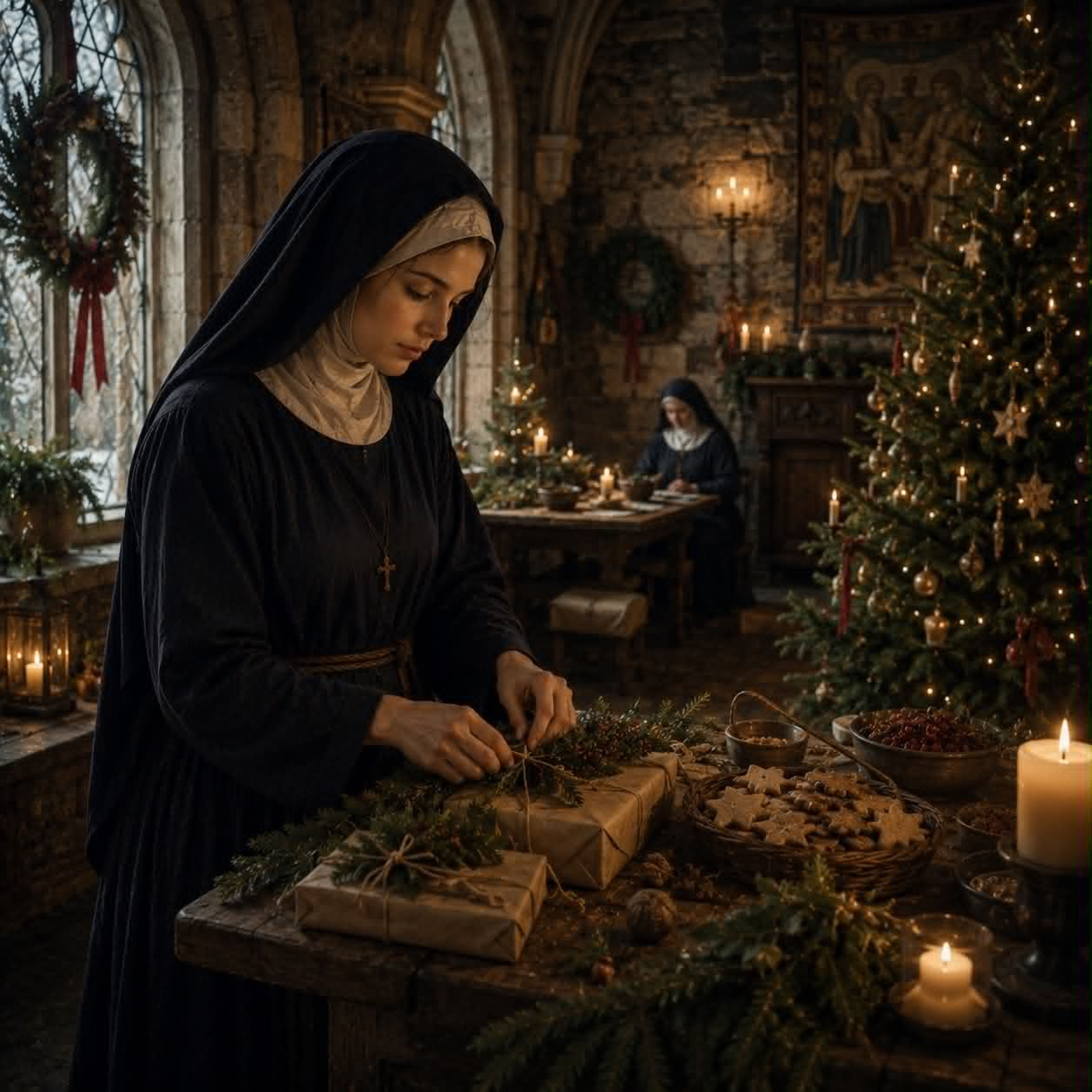 Christmas Beneath the Abbey Bells by Elara Moonvale cover art