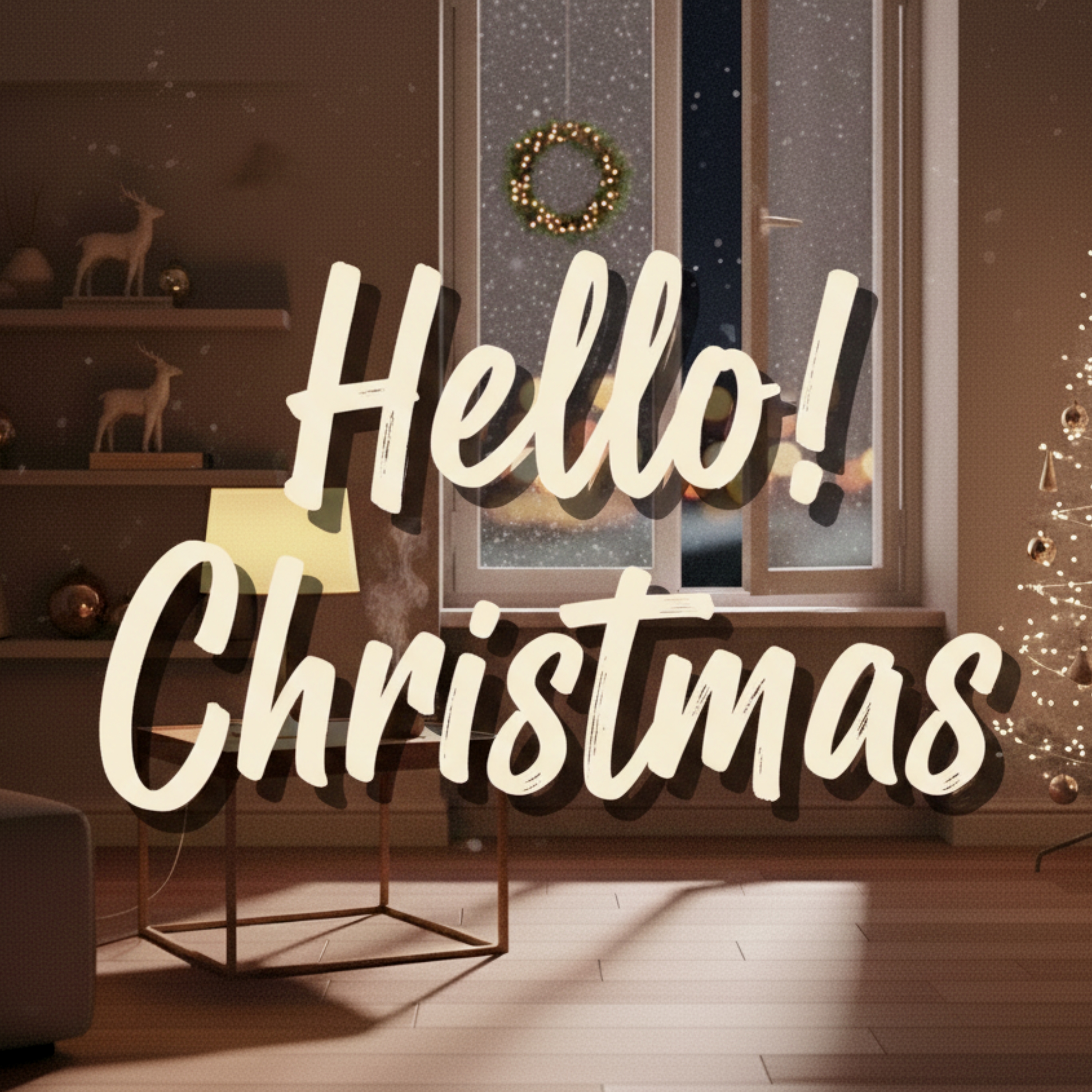 Hello! Christmas artwork