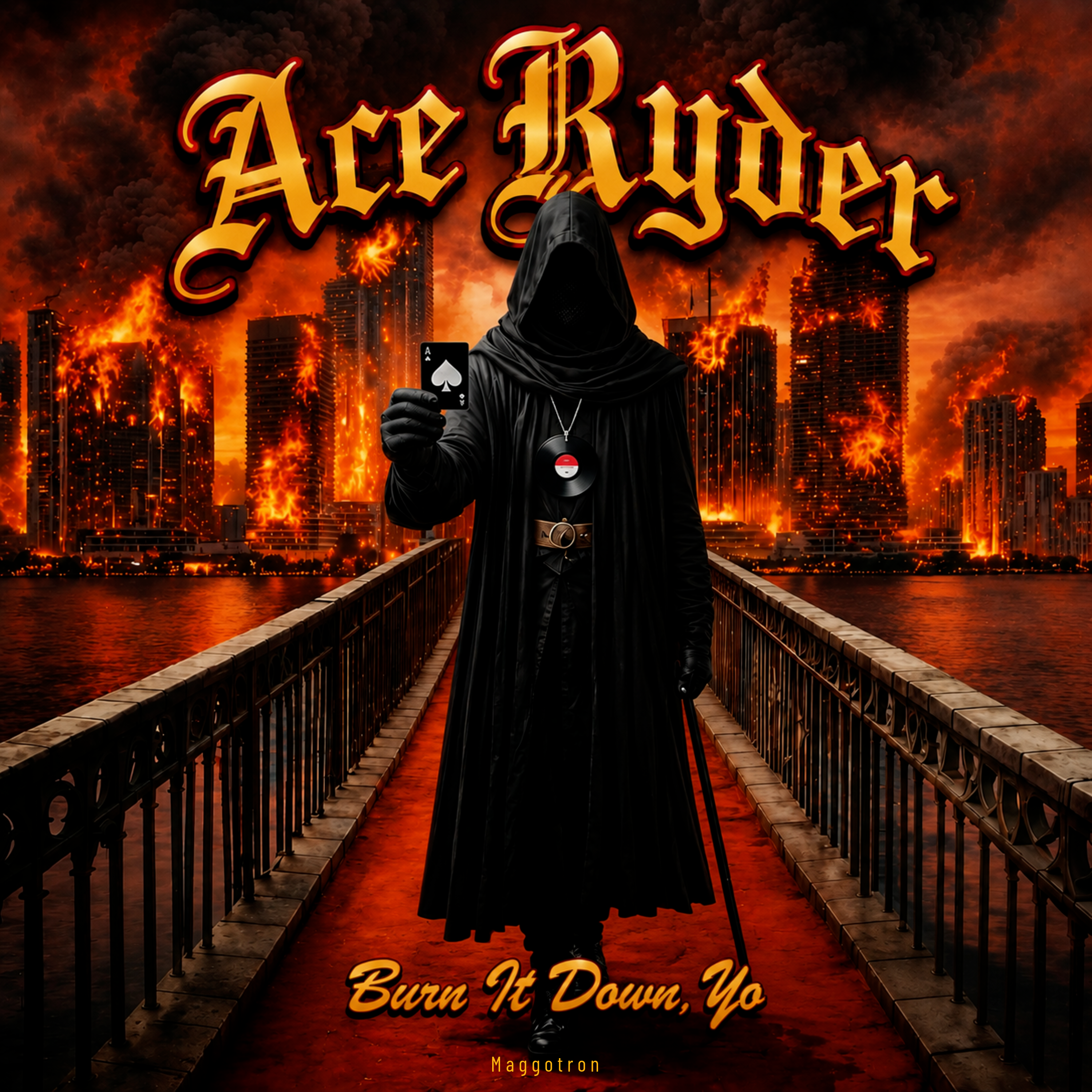 Ace Ryder Burn It down, Yo by Maggotron cover art