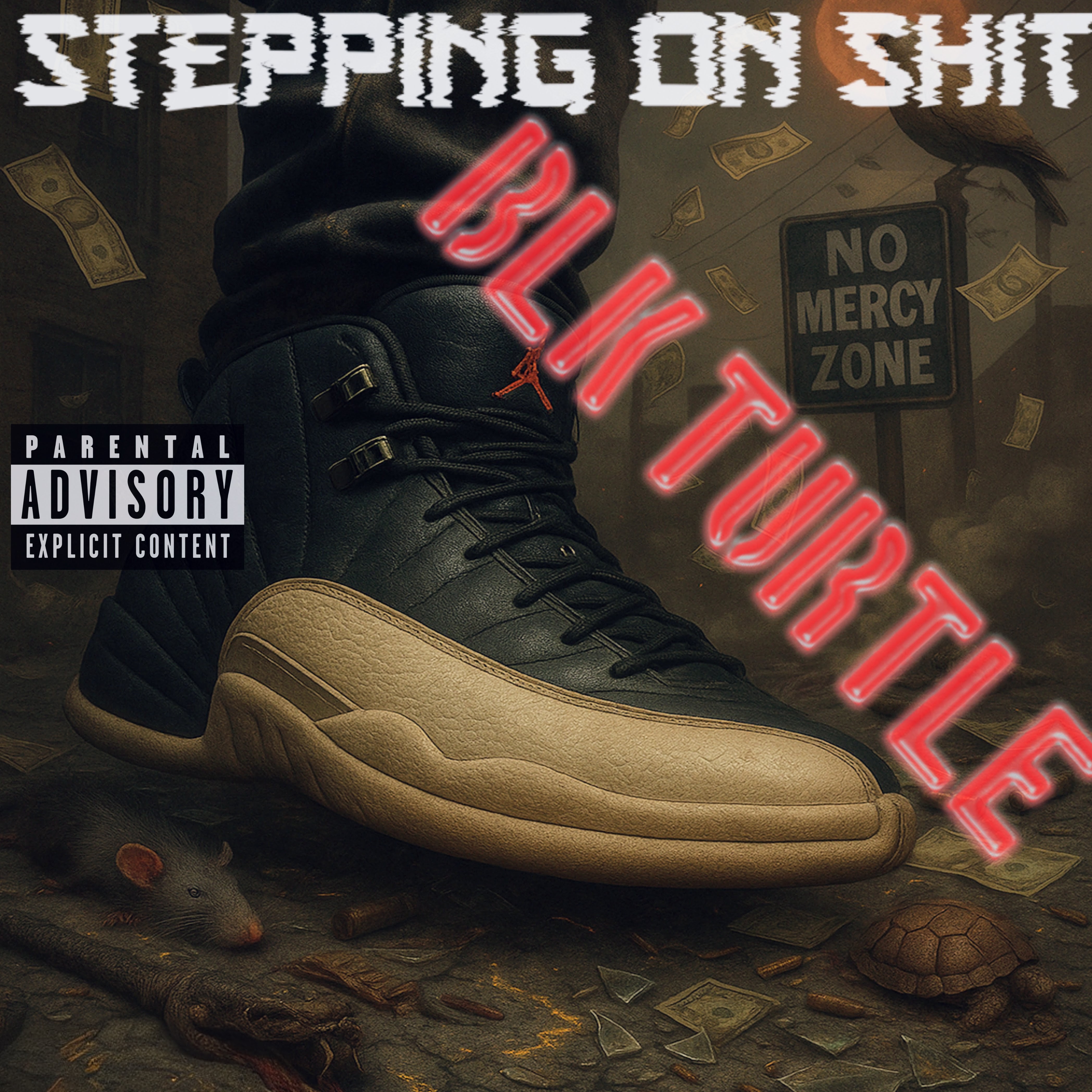 STEPPING ON SHIT artwork