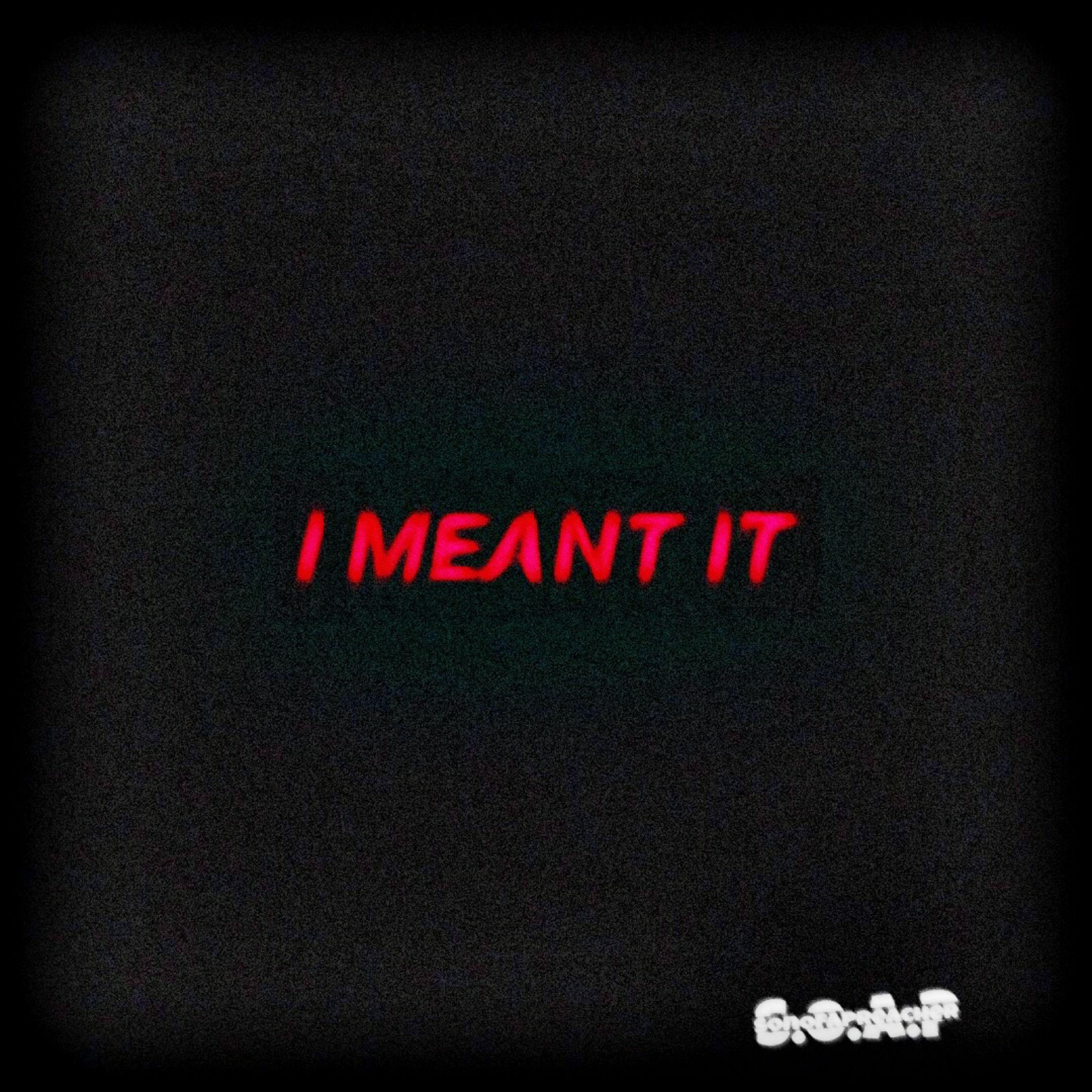 I Meant It artwork