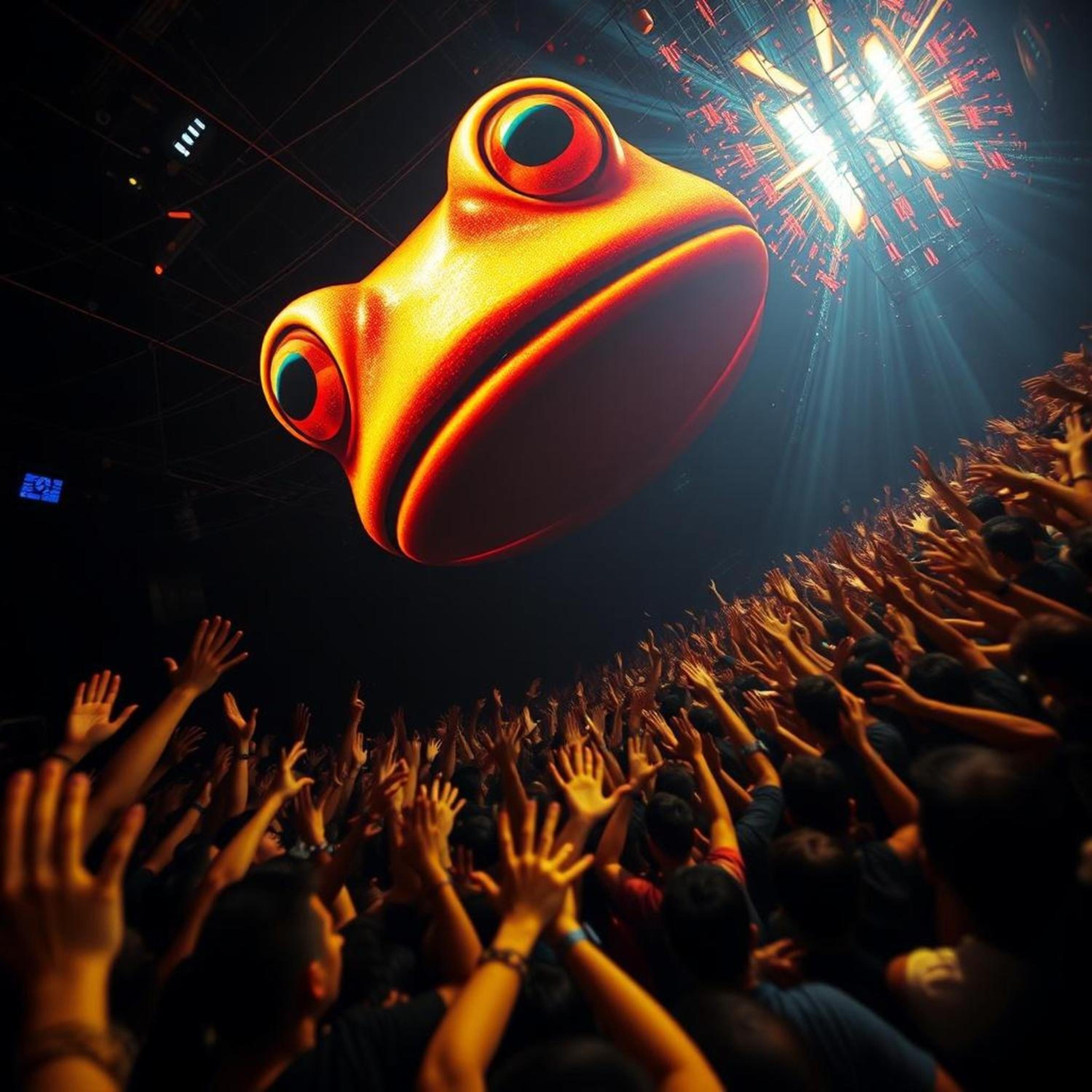 Flames in the night. artwork