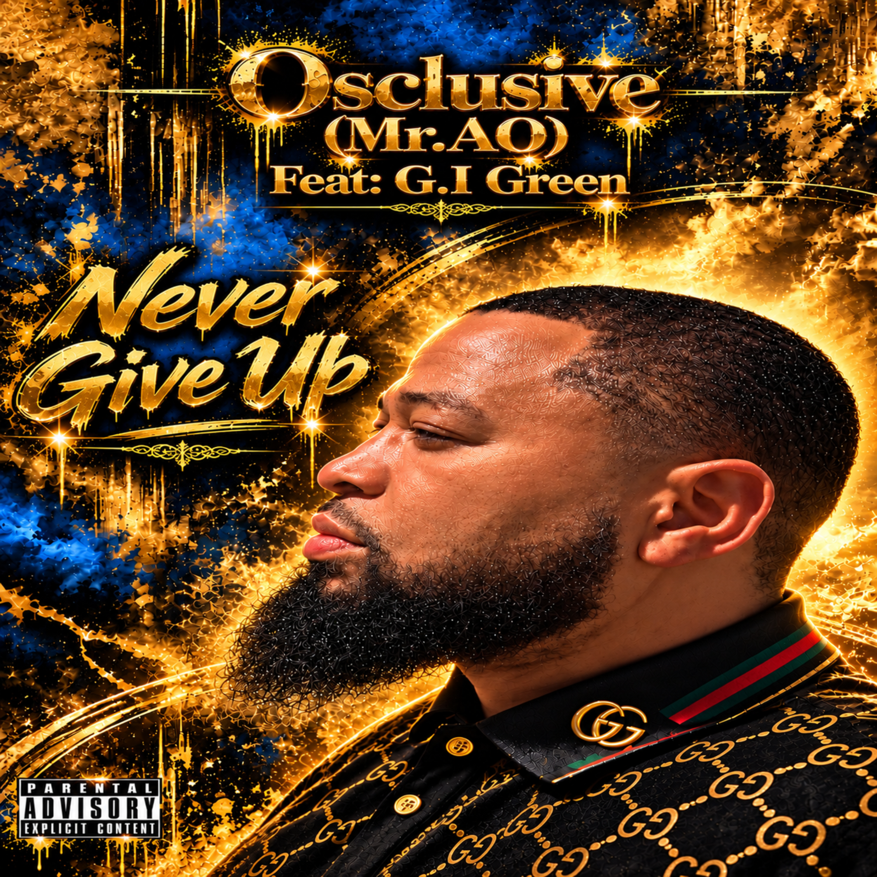 Never Give Up by Osclusive (Mr.AO) cover art