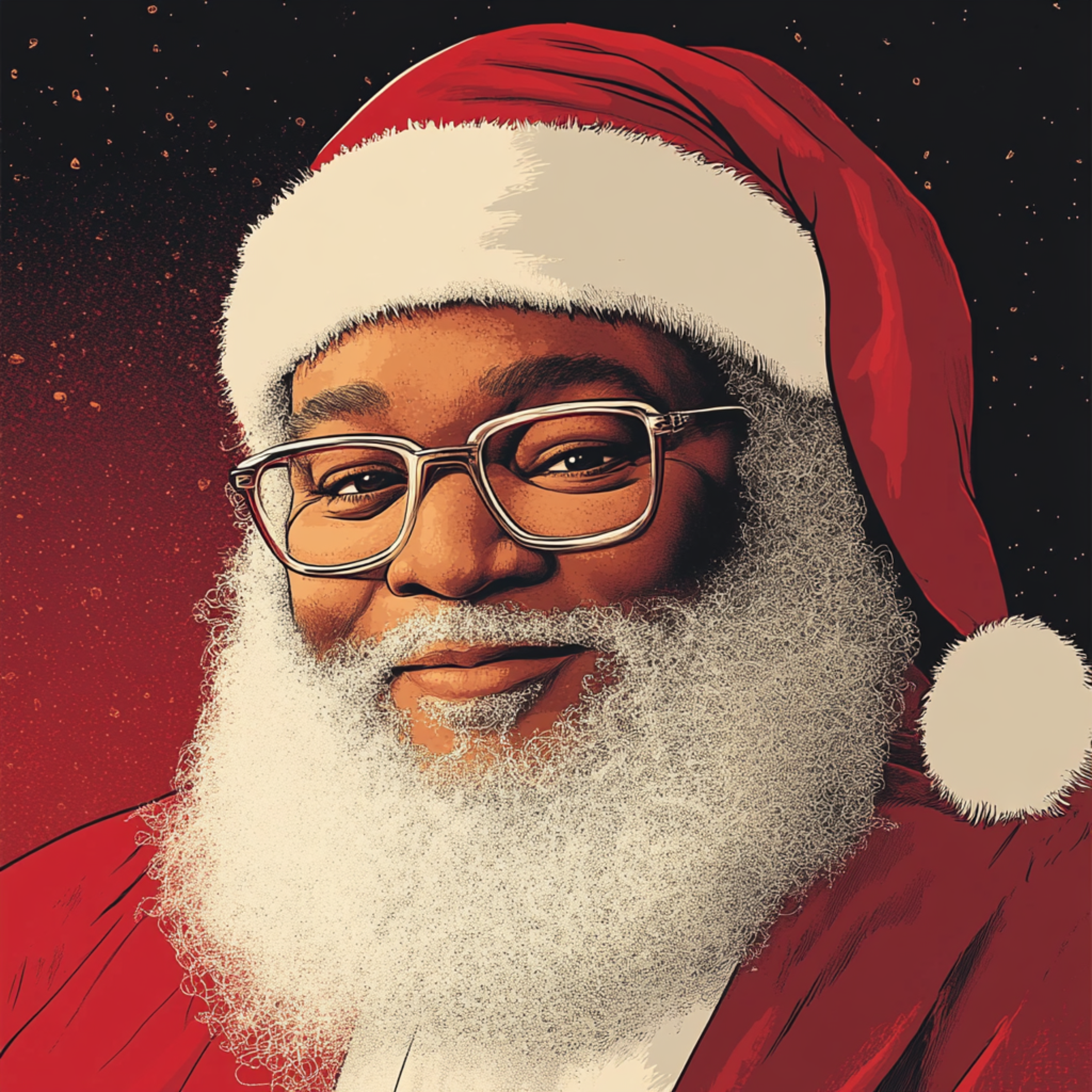 7th Ward Santa artwork