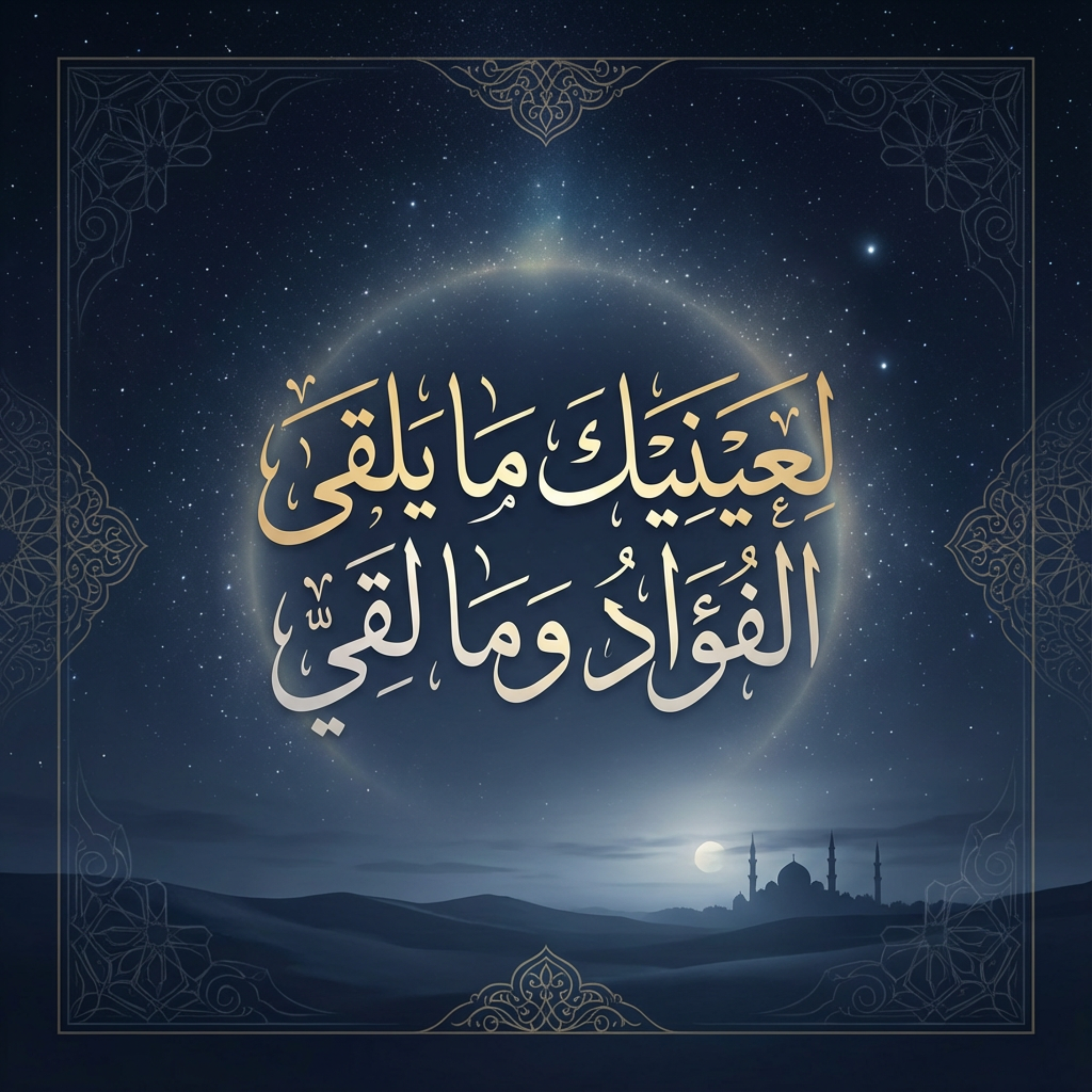 لعينيك ما يلقى الفؤاد وما لقي artwork