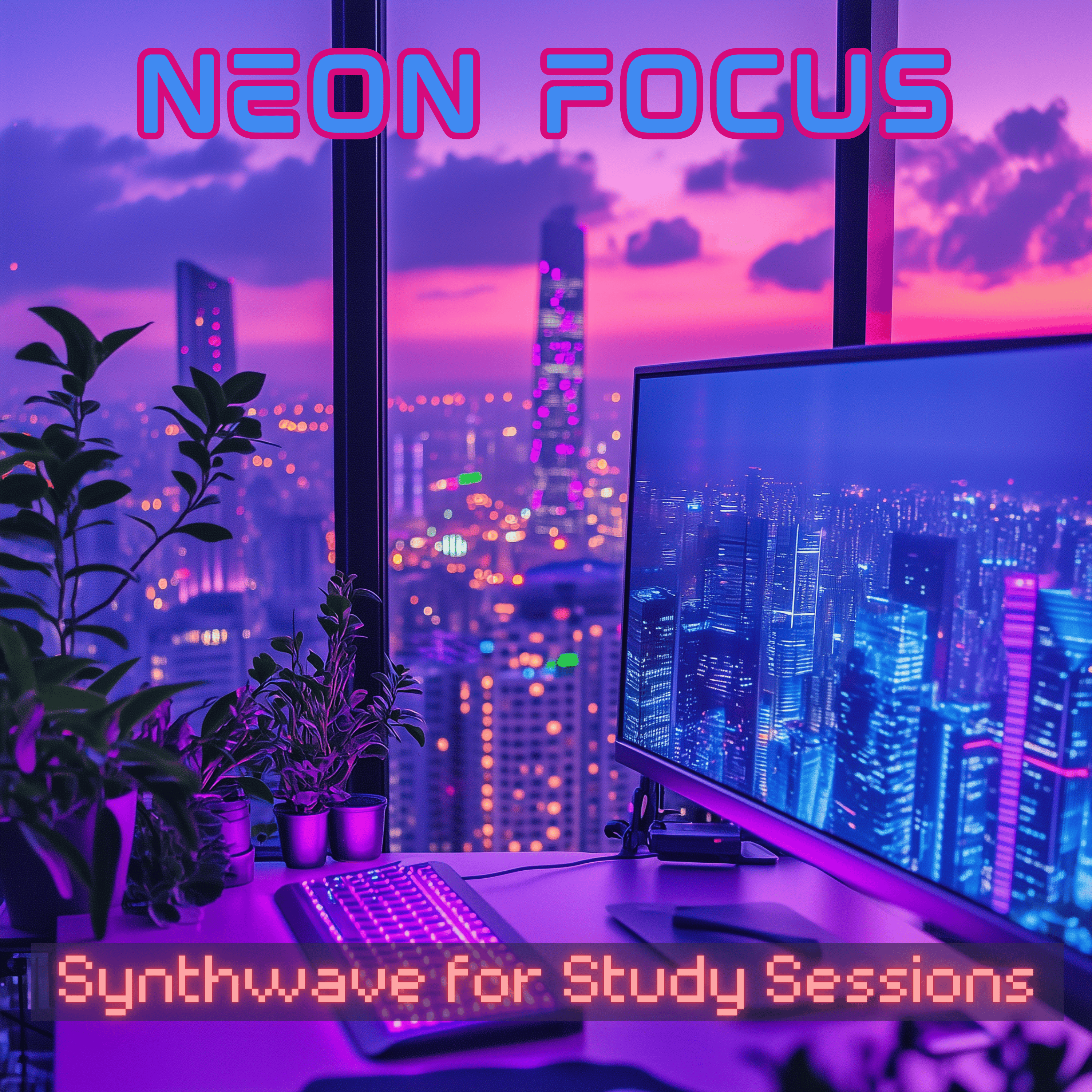 Neon Focus: Synthwave for Study Sessions artwork