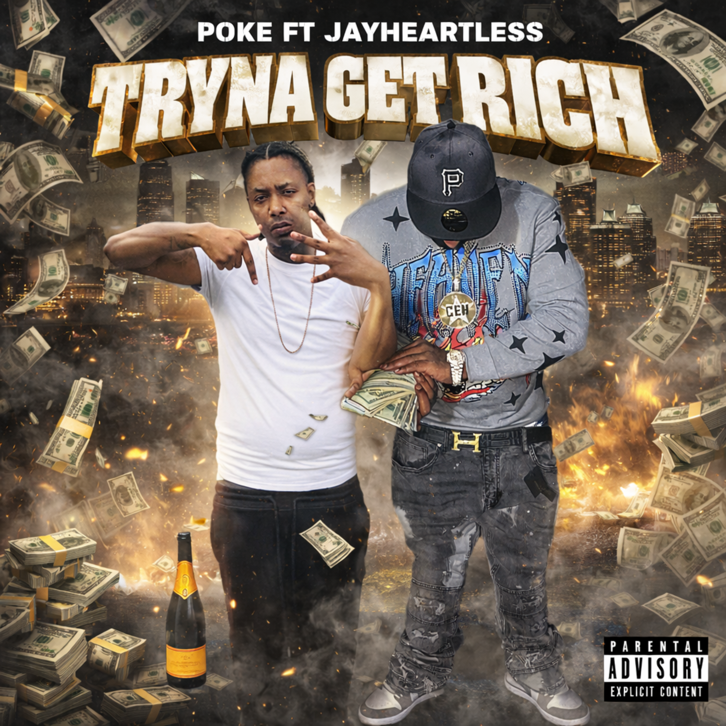 TRYNA GET RICH artwork
