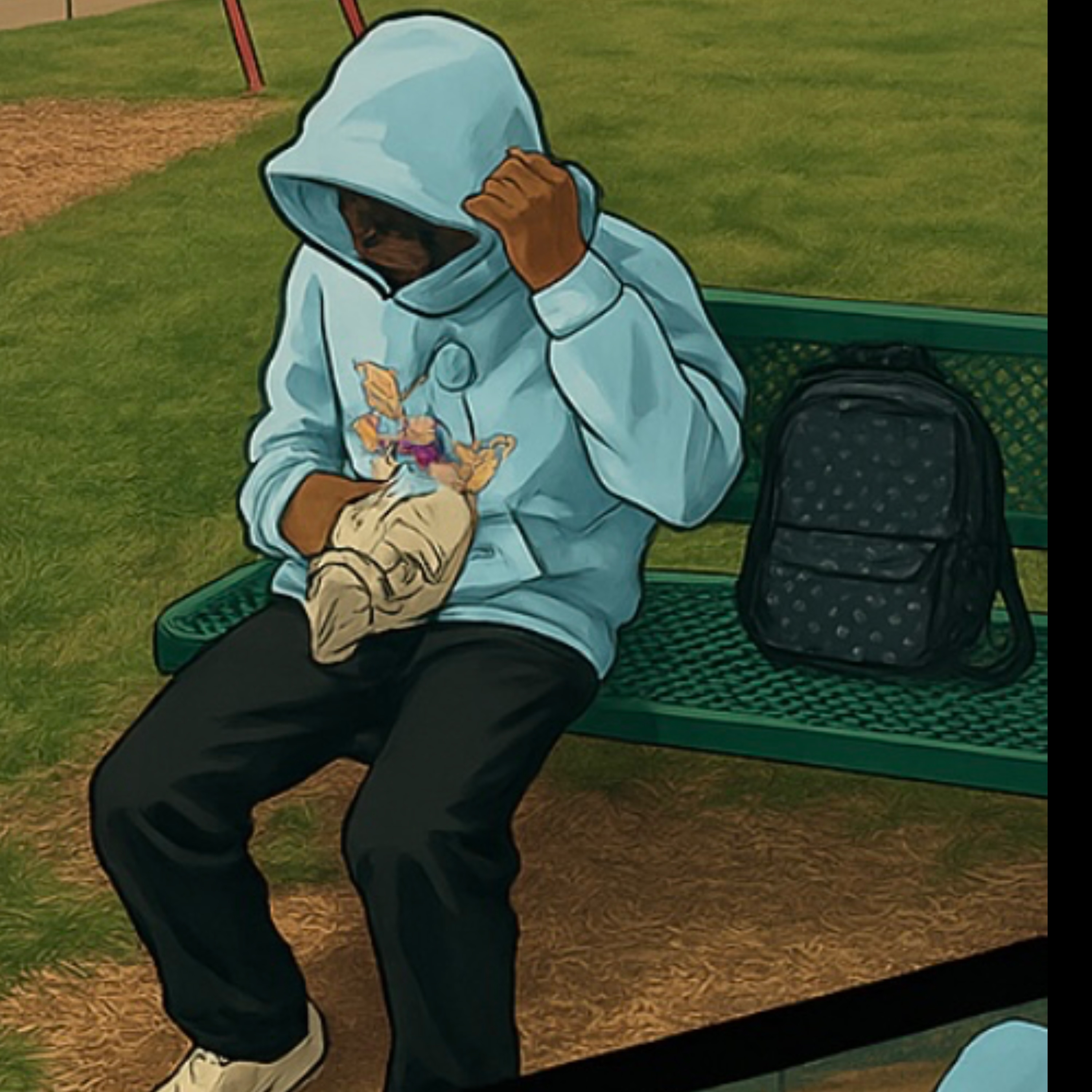 K Onna Backpackk artwork