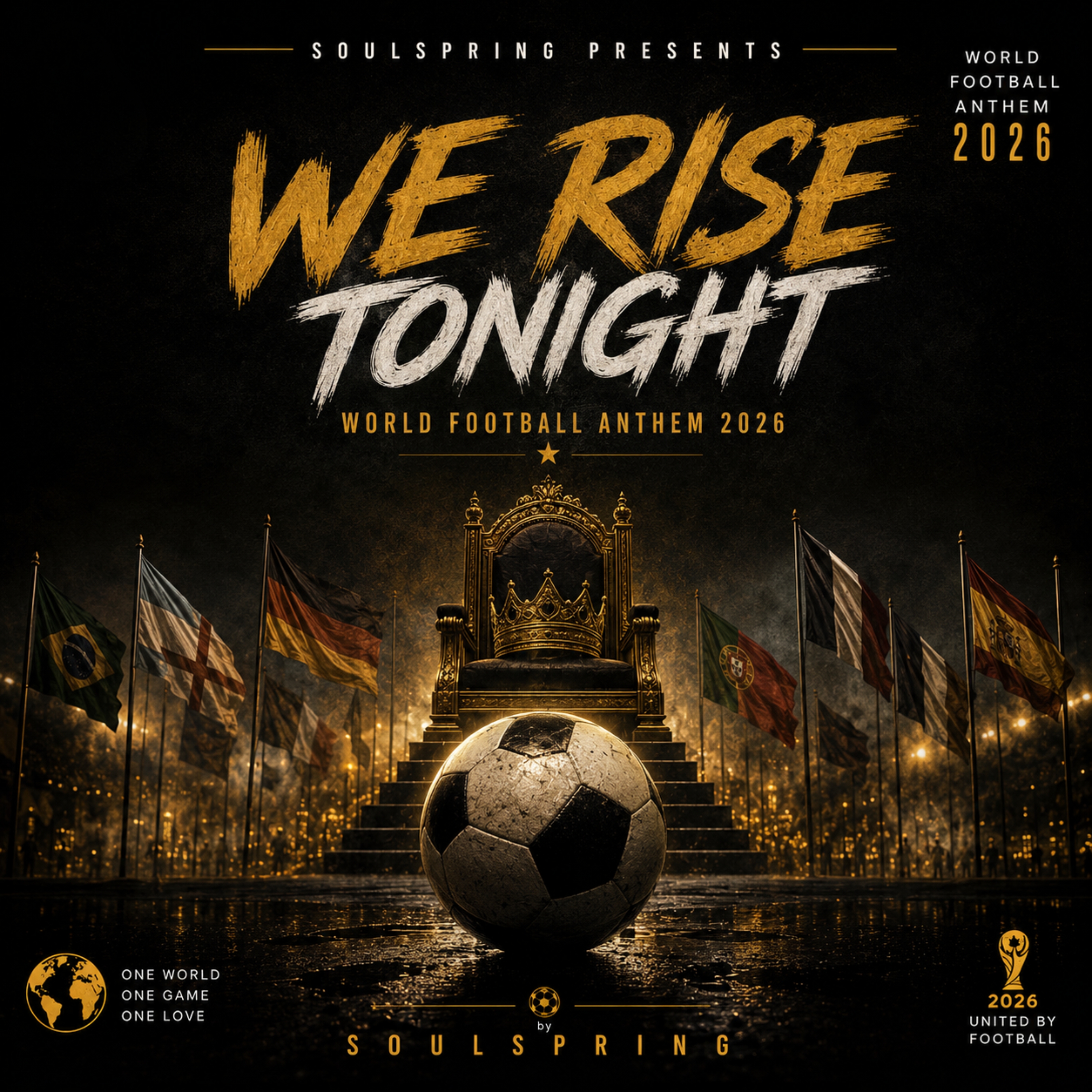WE RISE TONIGHT (World Football Anthem 2026) by Soulspring cover art