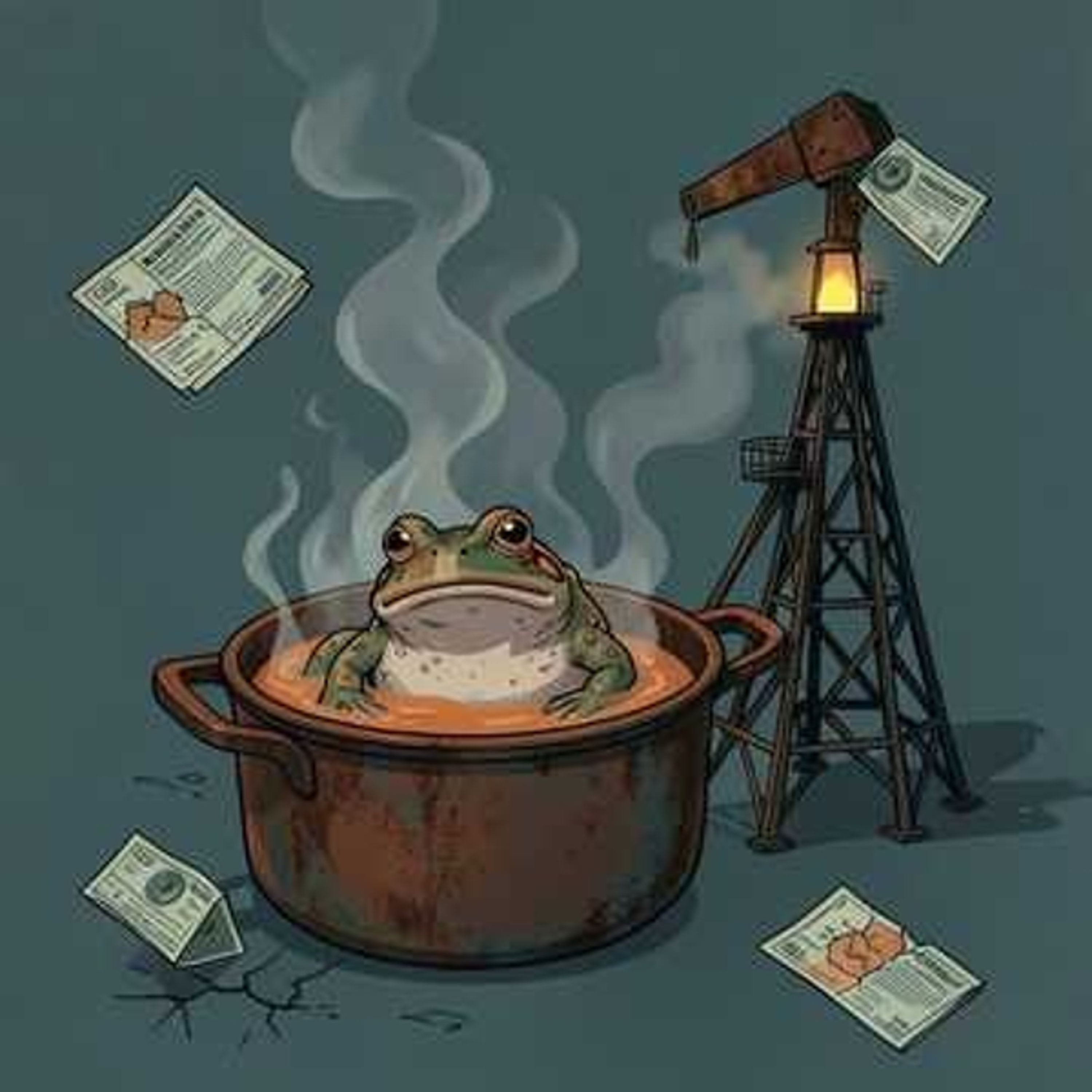 Toads in the Water artwork