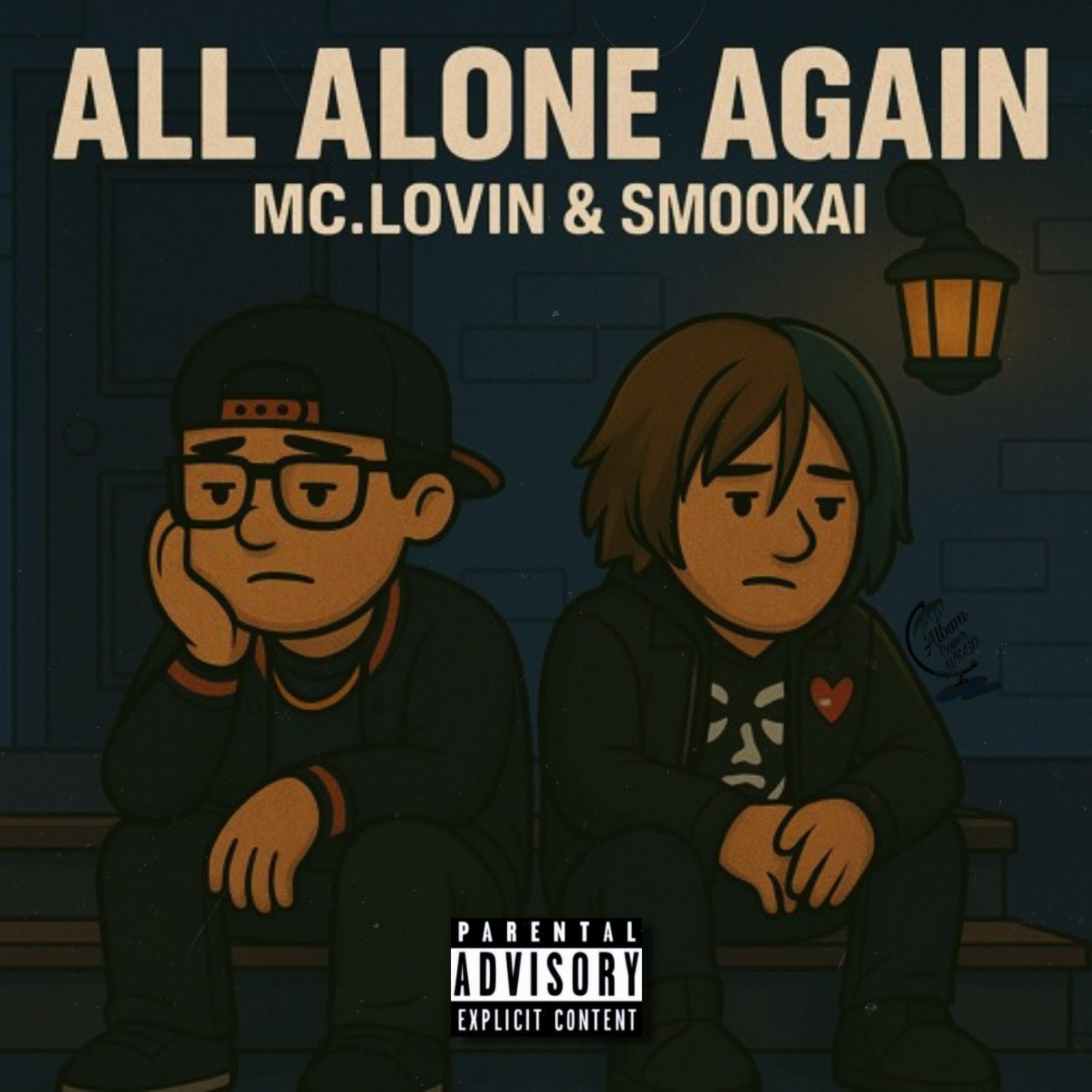ALL ALONE AGAIN. artwork