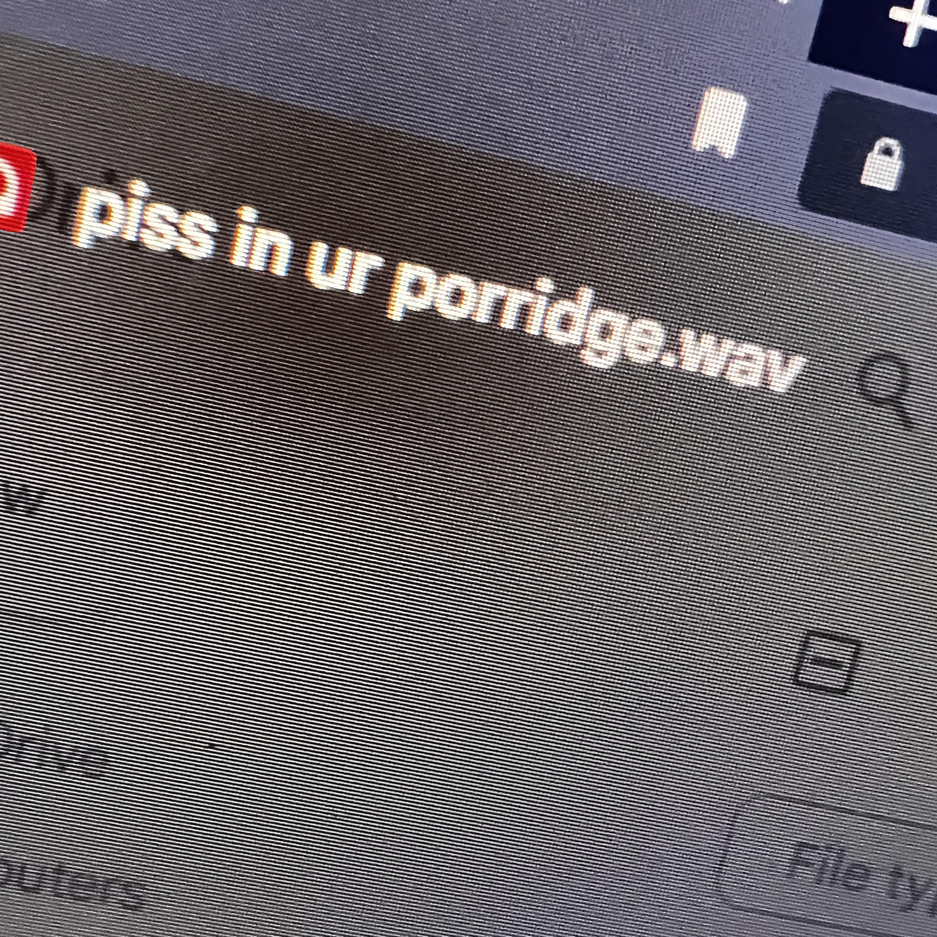 Piss.in.ur.porridge artwork