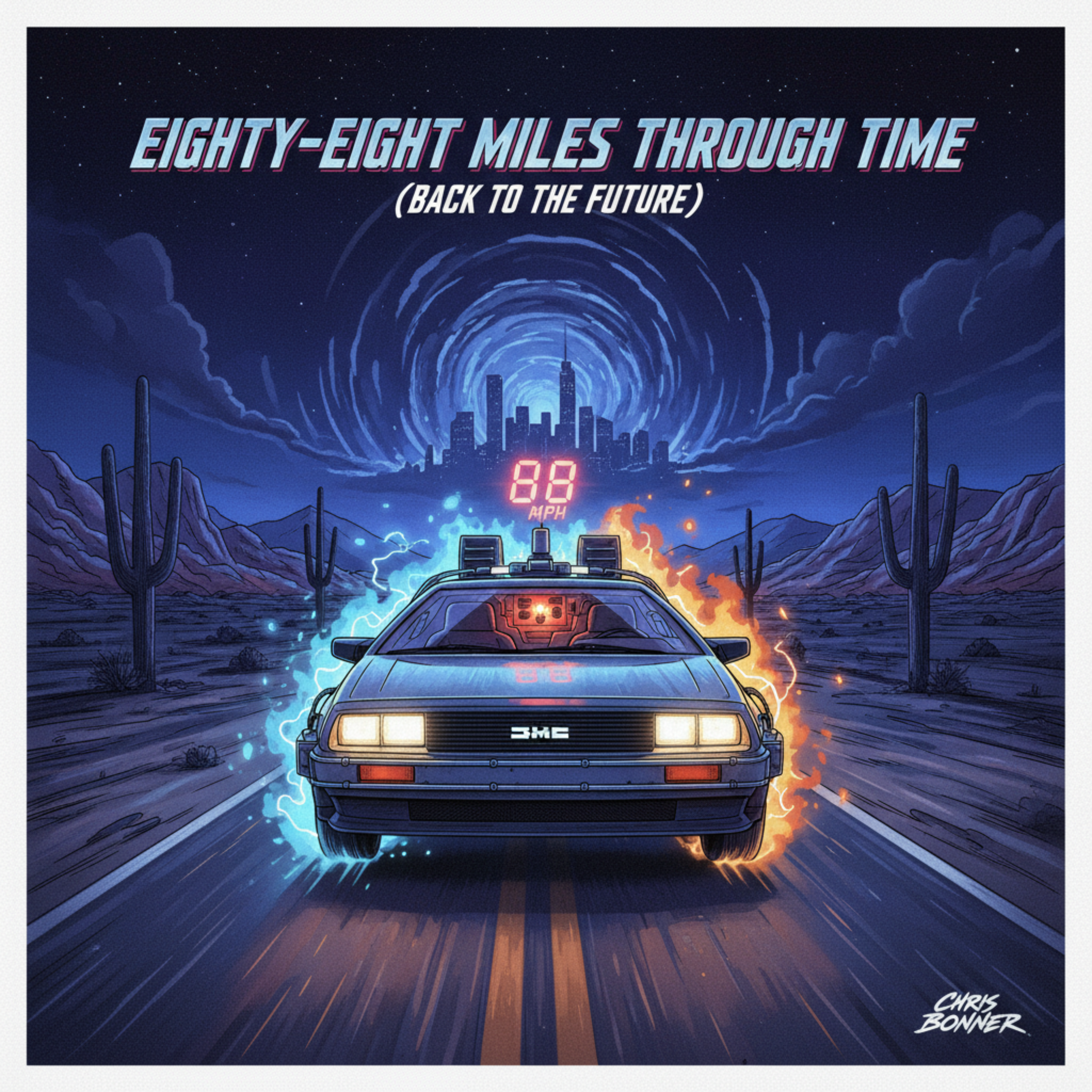 Eighty Eight Miles Through Time by Chris Bonner UK cover art