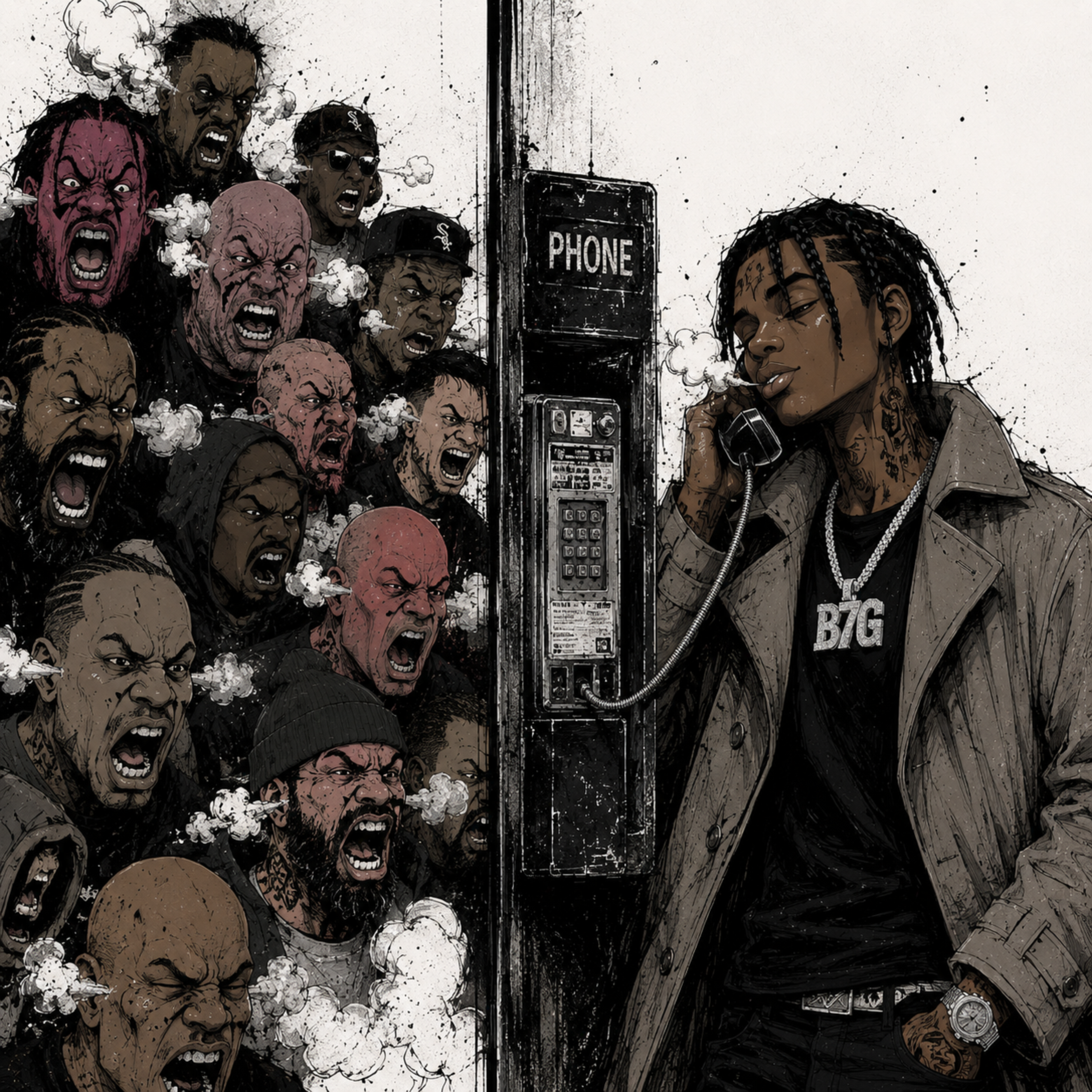whatNiggazMadFor? (image me on the phone talkin to yo Bitch nigga) by ghobi cover art