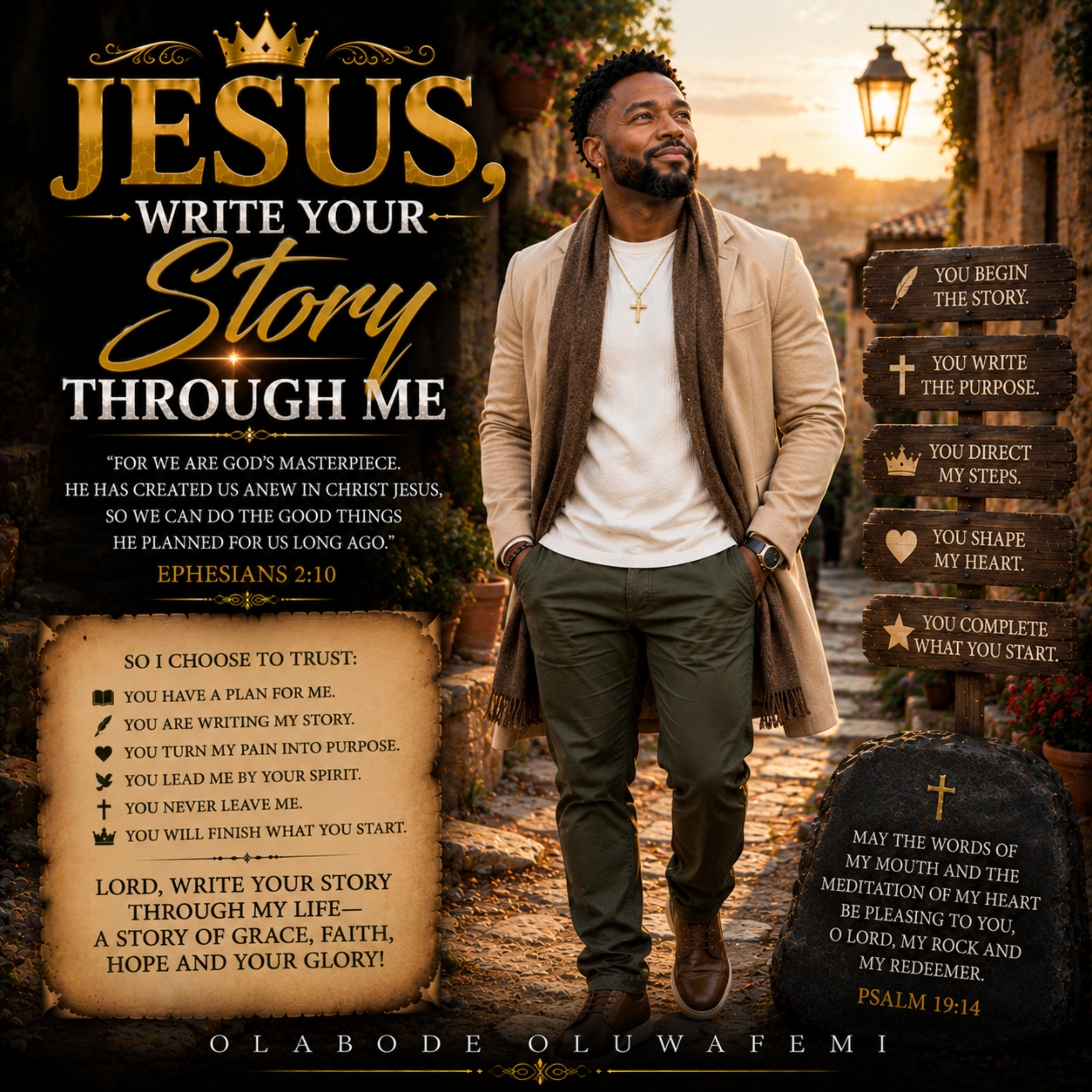 Jesus, Write Your Story Through Me by olabode oluwafemi cover art