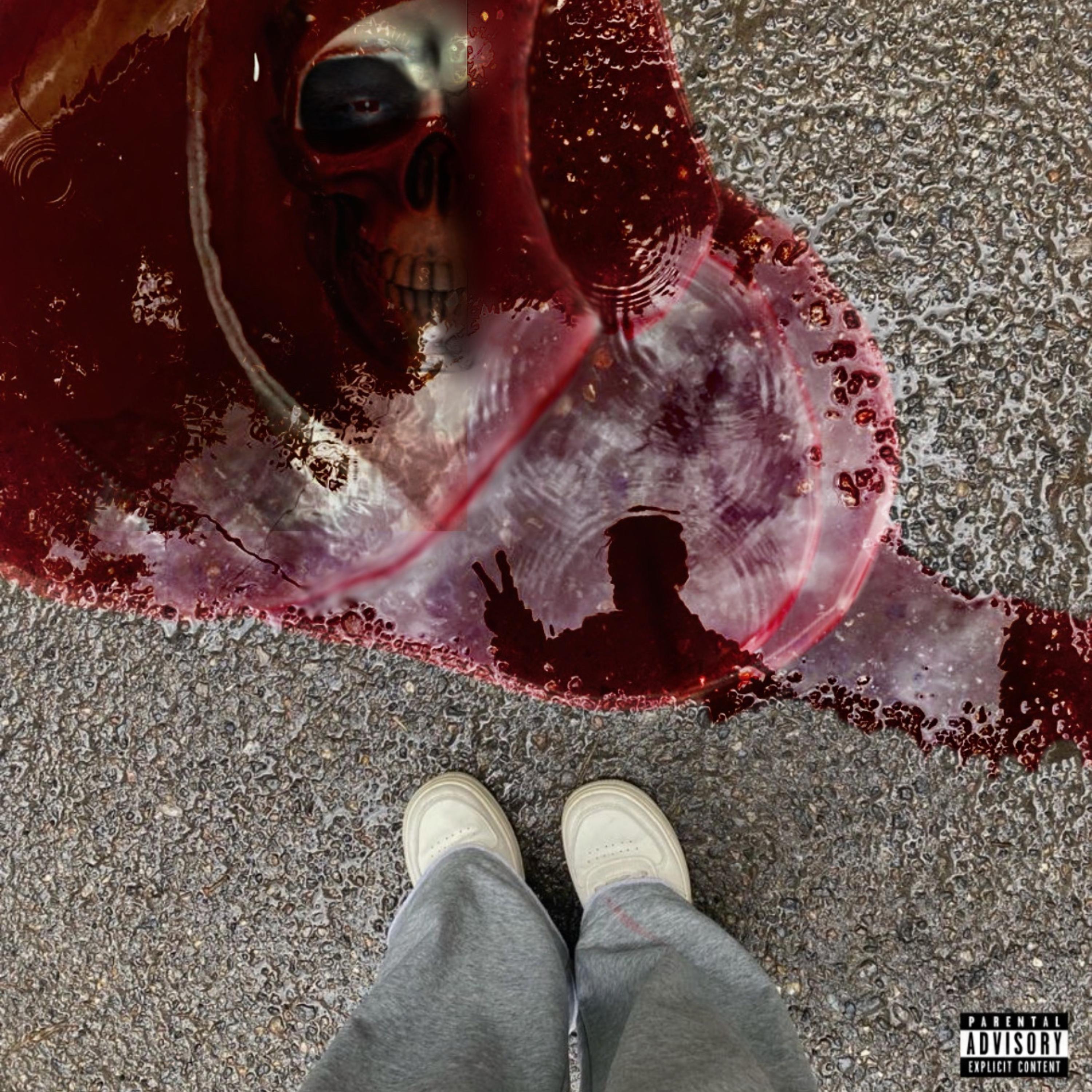 Stepping in blood artwork