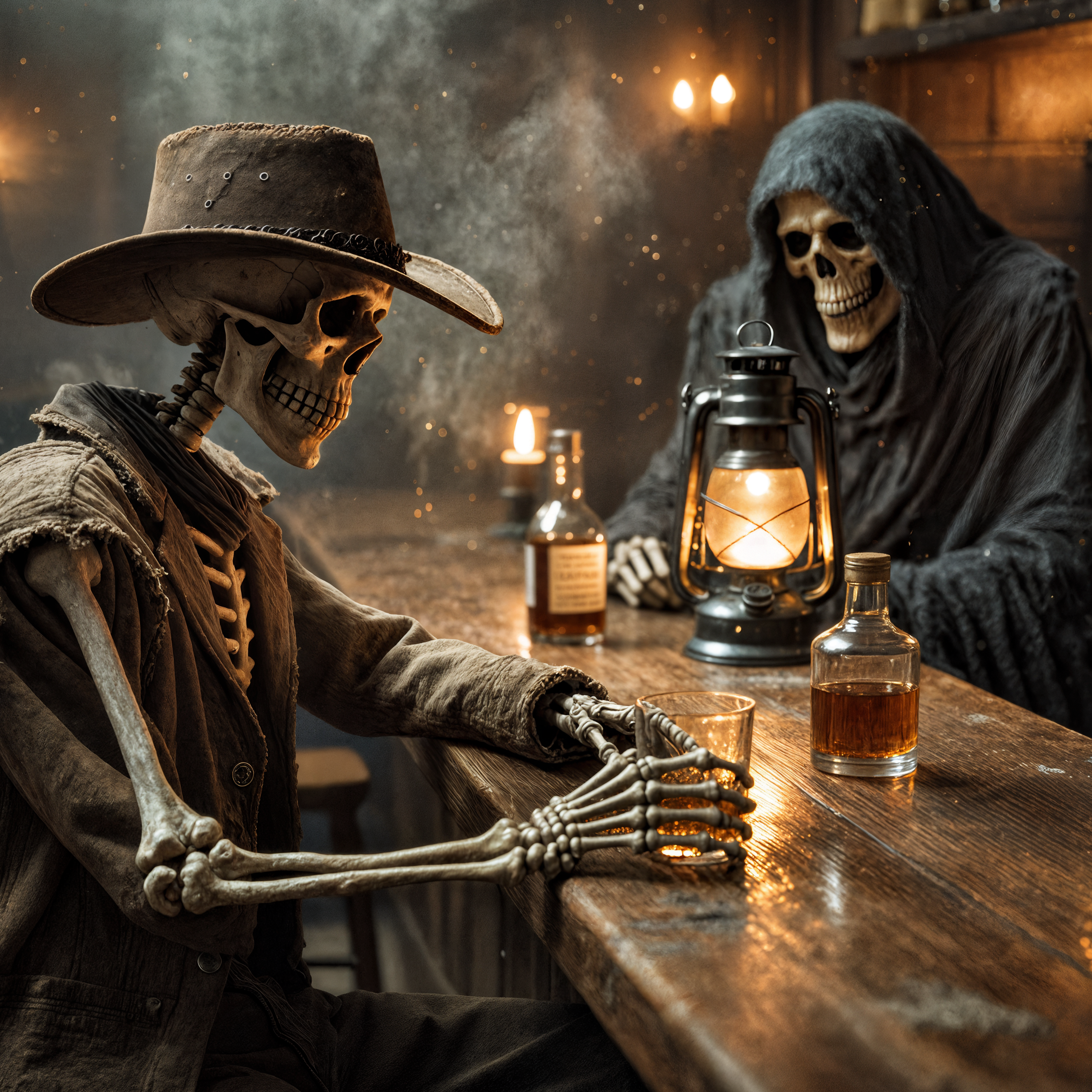 Me. The Reaper. One Hell of a Talk. artwork