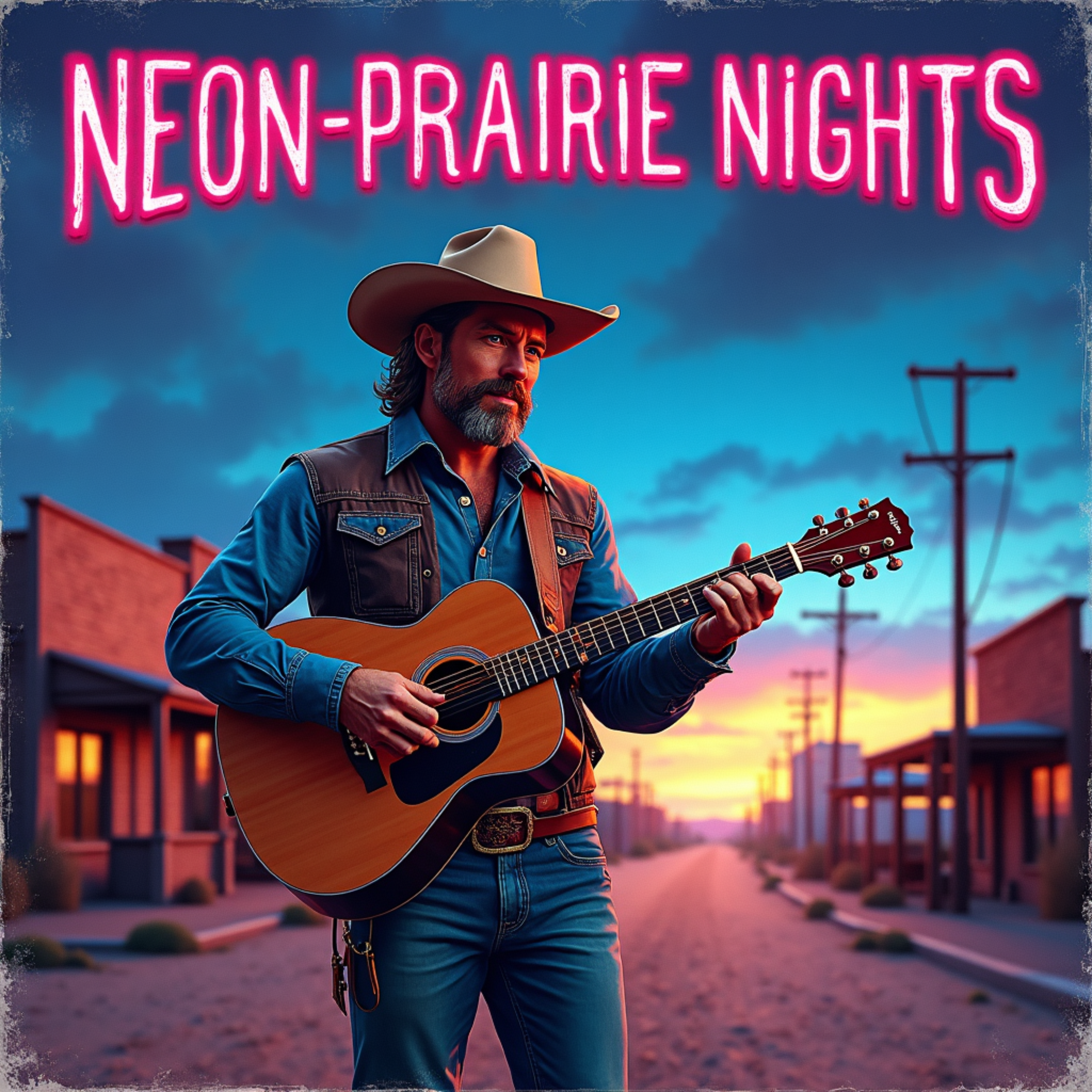 Neon Prairie Nights artwork