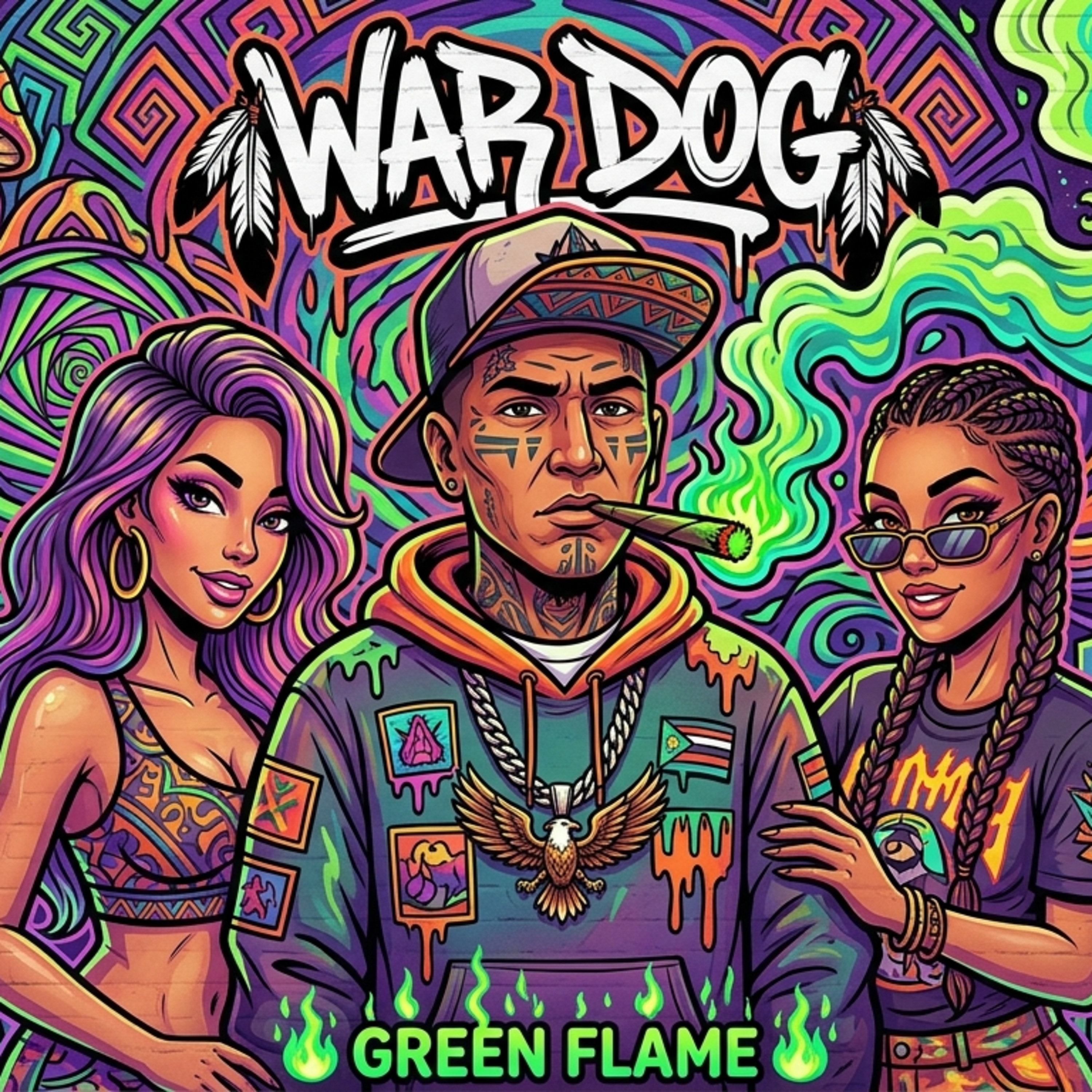 Green Flame by War Dog cover art