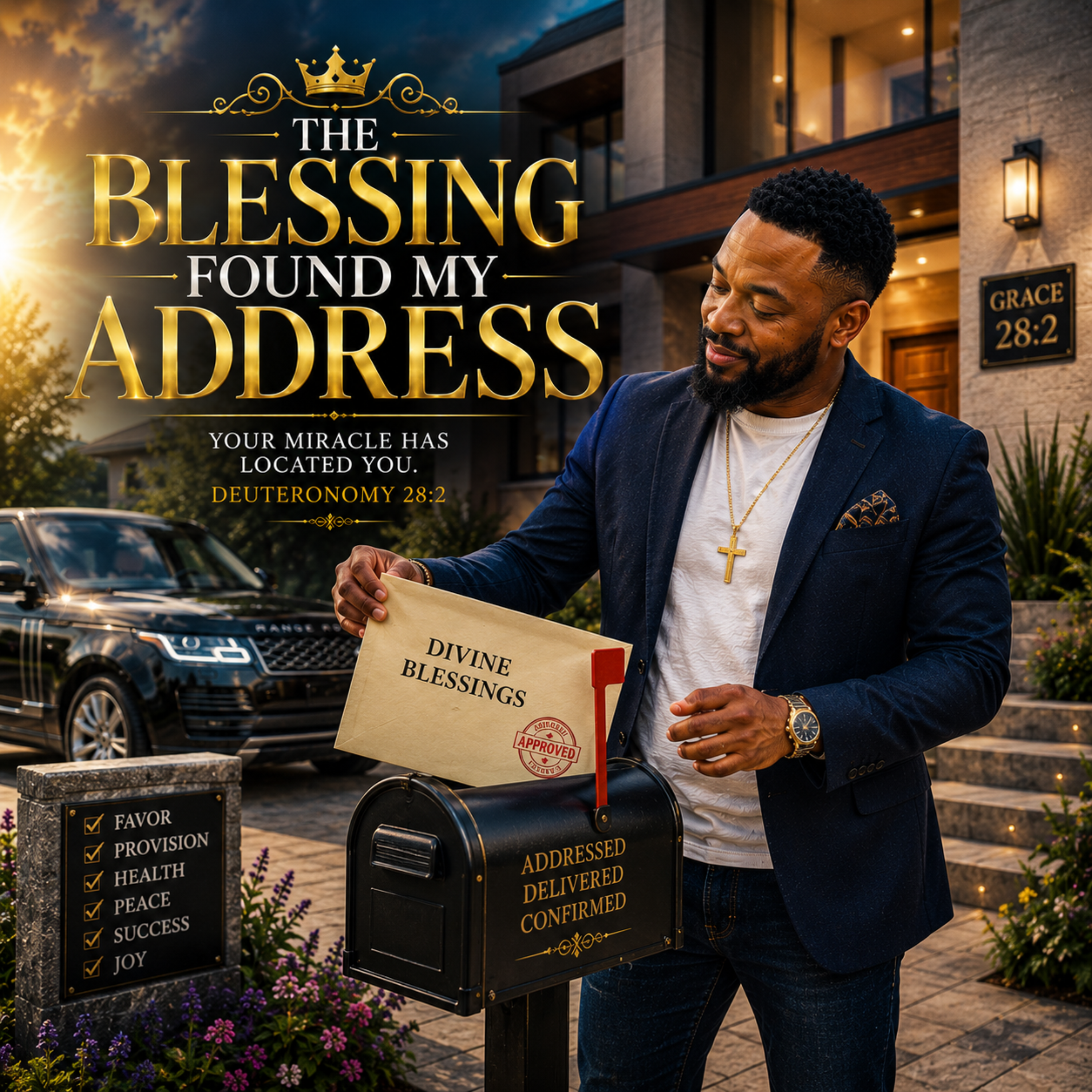The Blessing Found My Address by olabode oluwafemi cover art