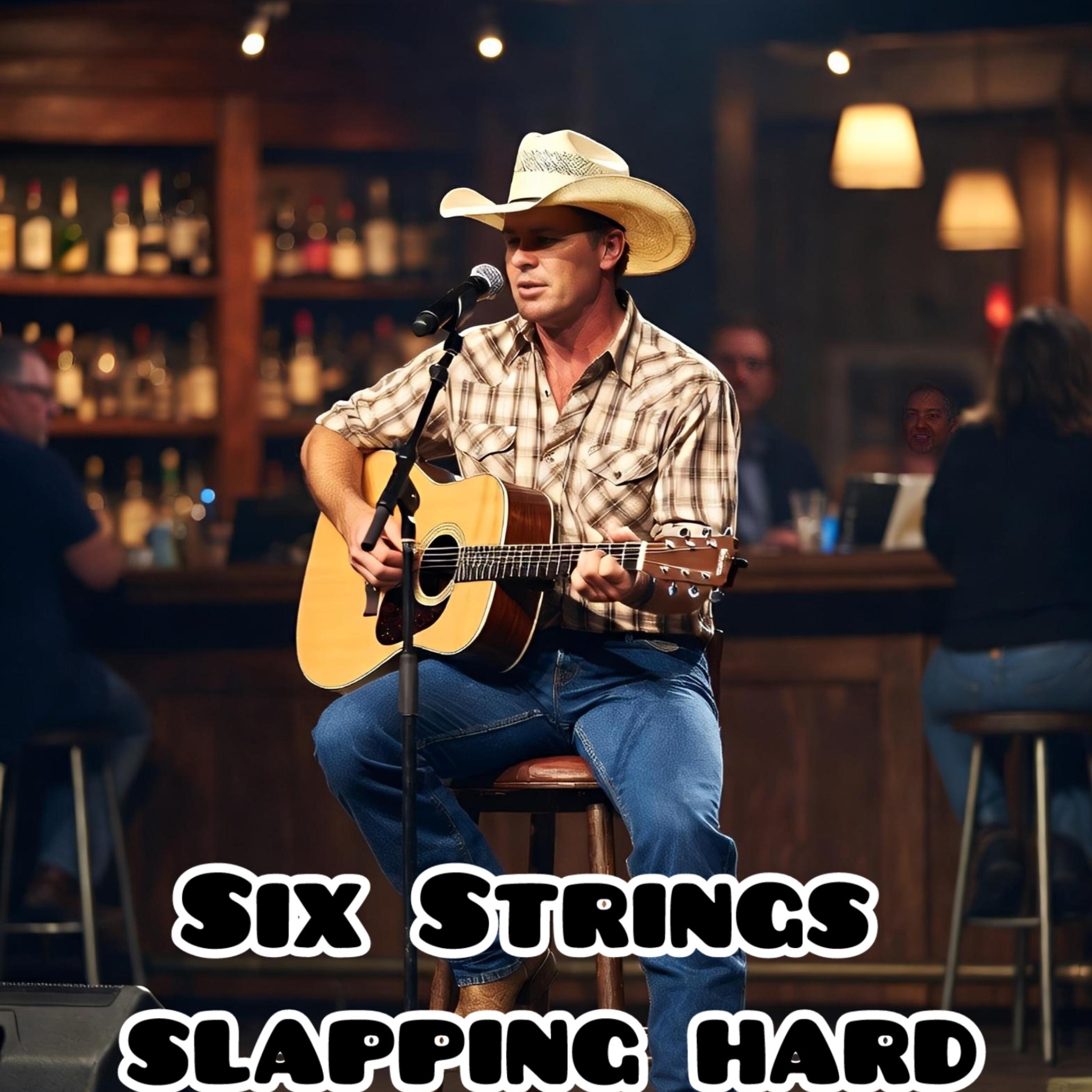 Six Strings slapping hard artwork