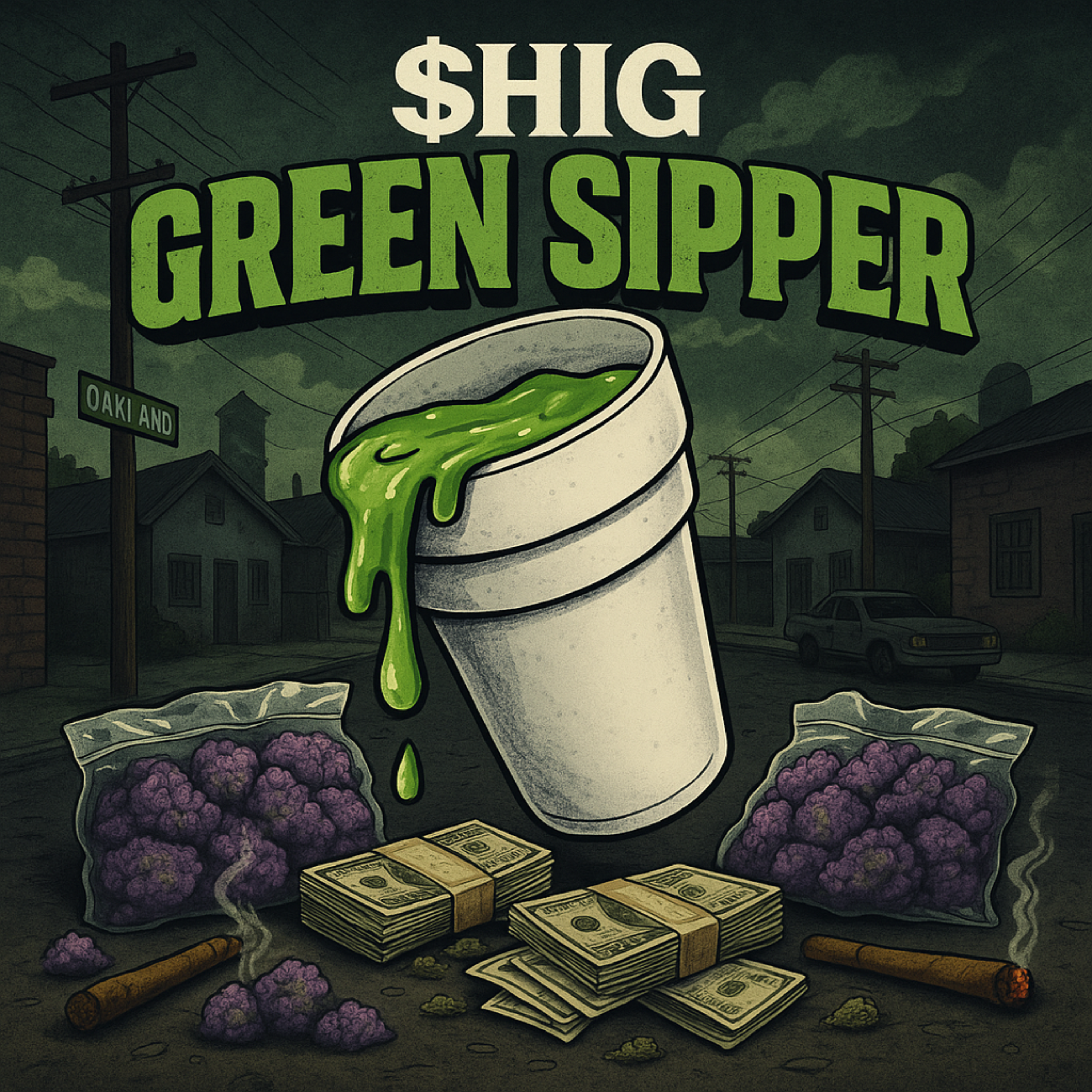 Green Sipper artwork