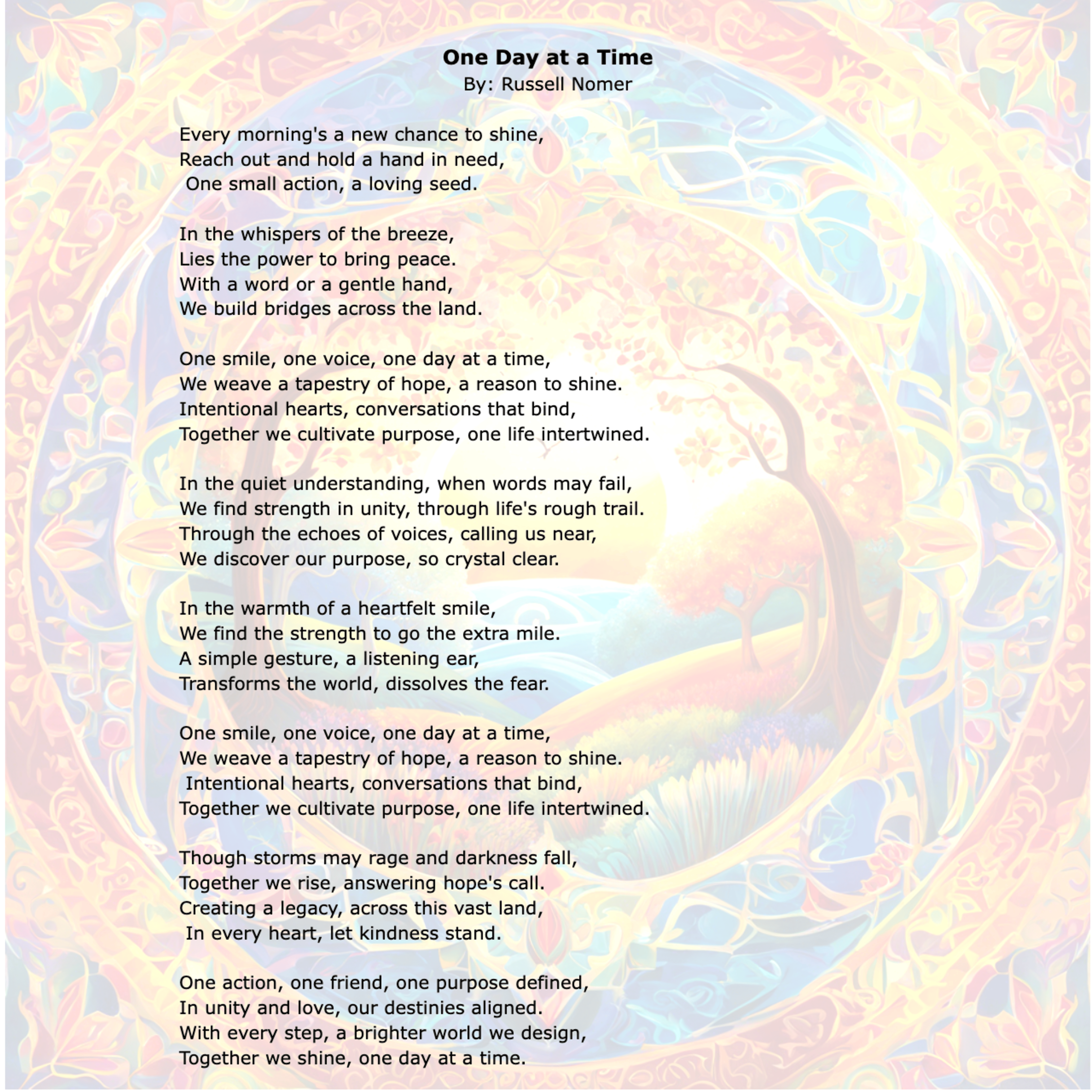 One Day at a Time artwork