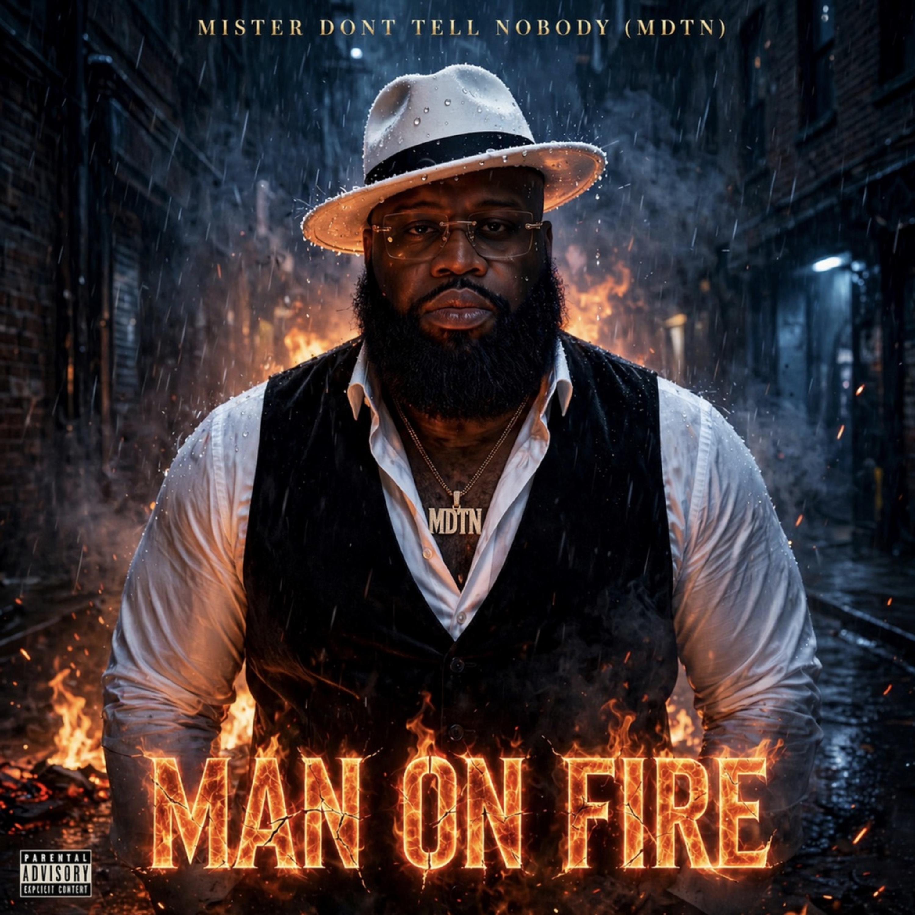 Man On Fire by Mister Dont Tell nobody cover art