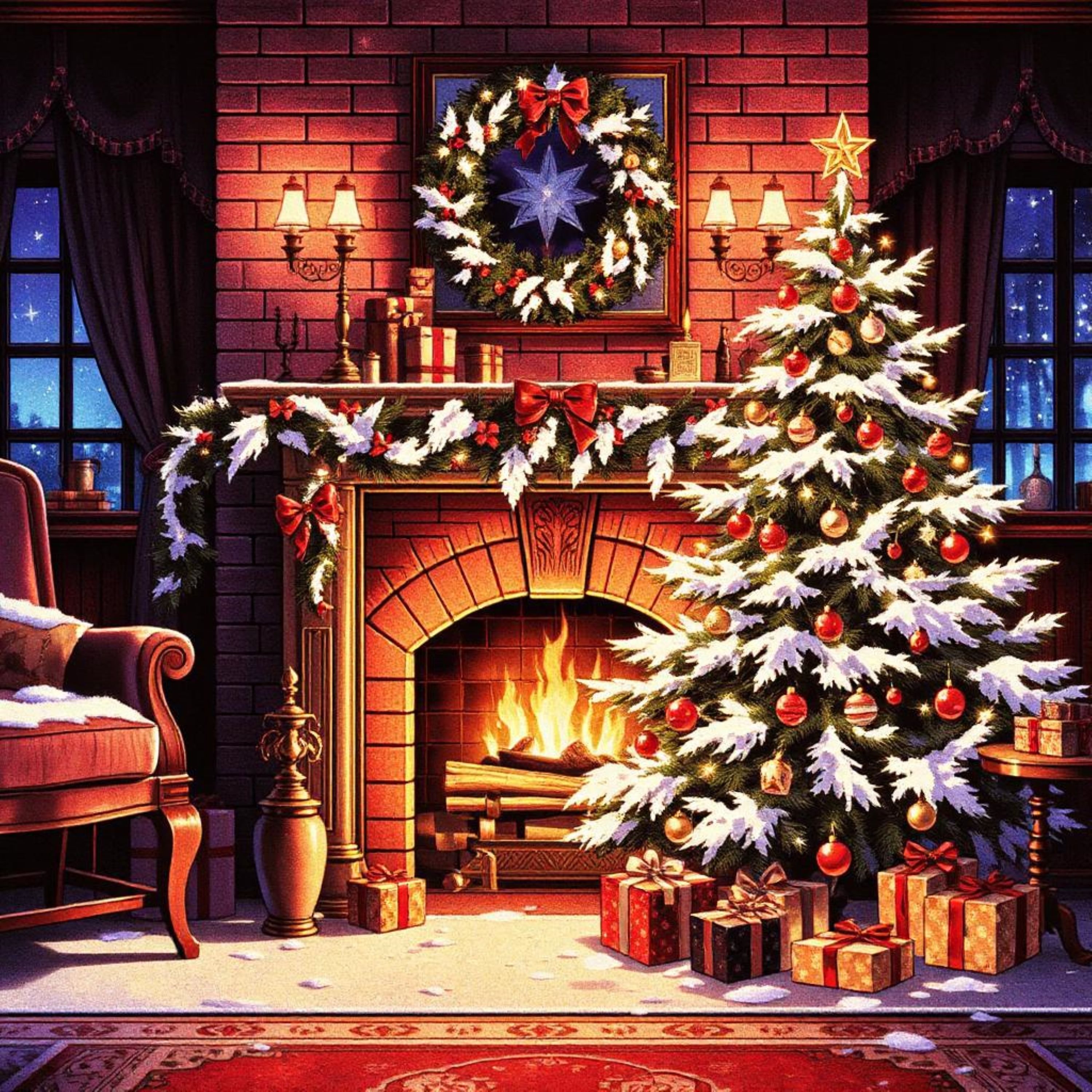 Christmas artwork