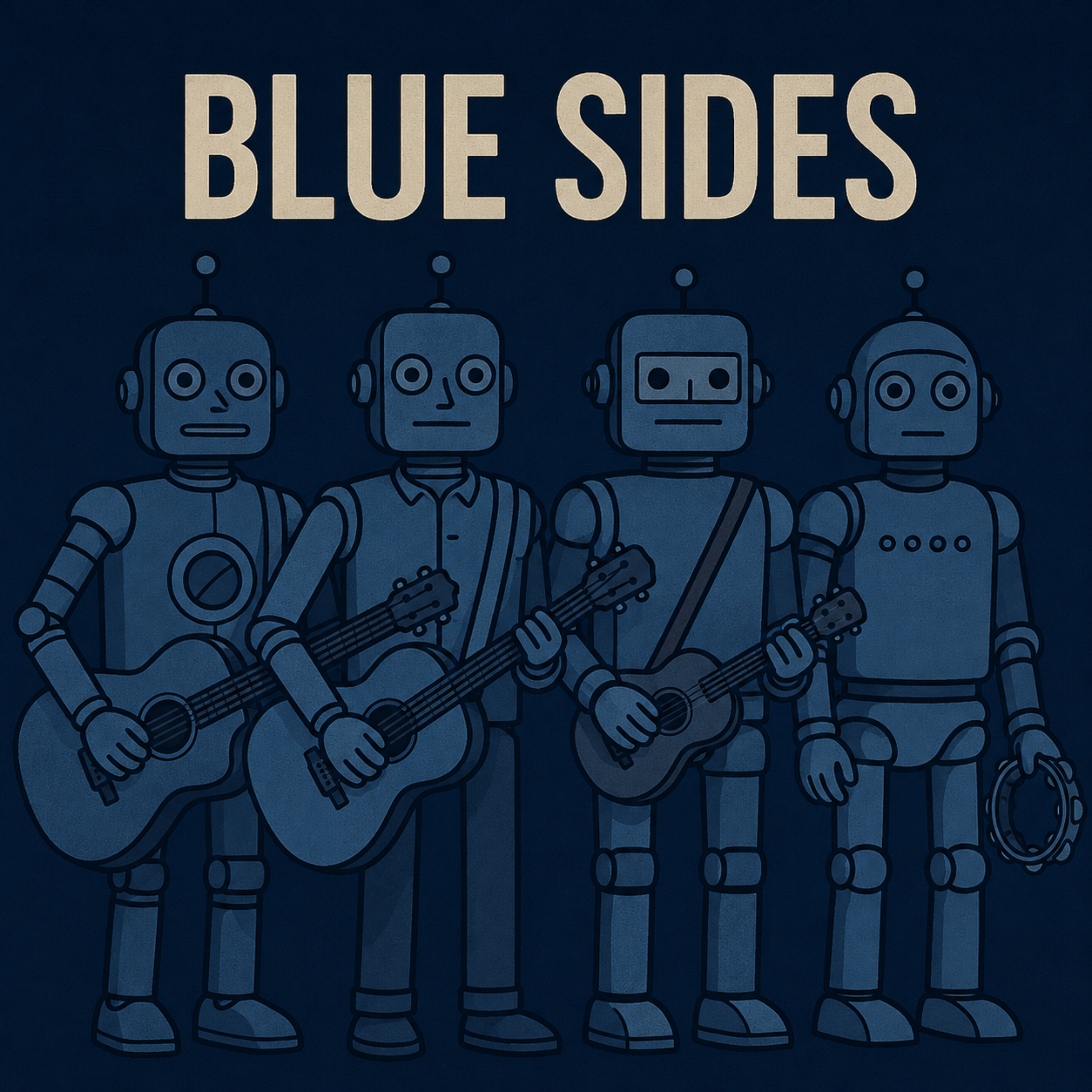 Blue Sides by Bots with guitars cover art
