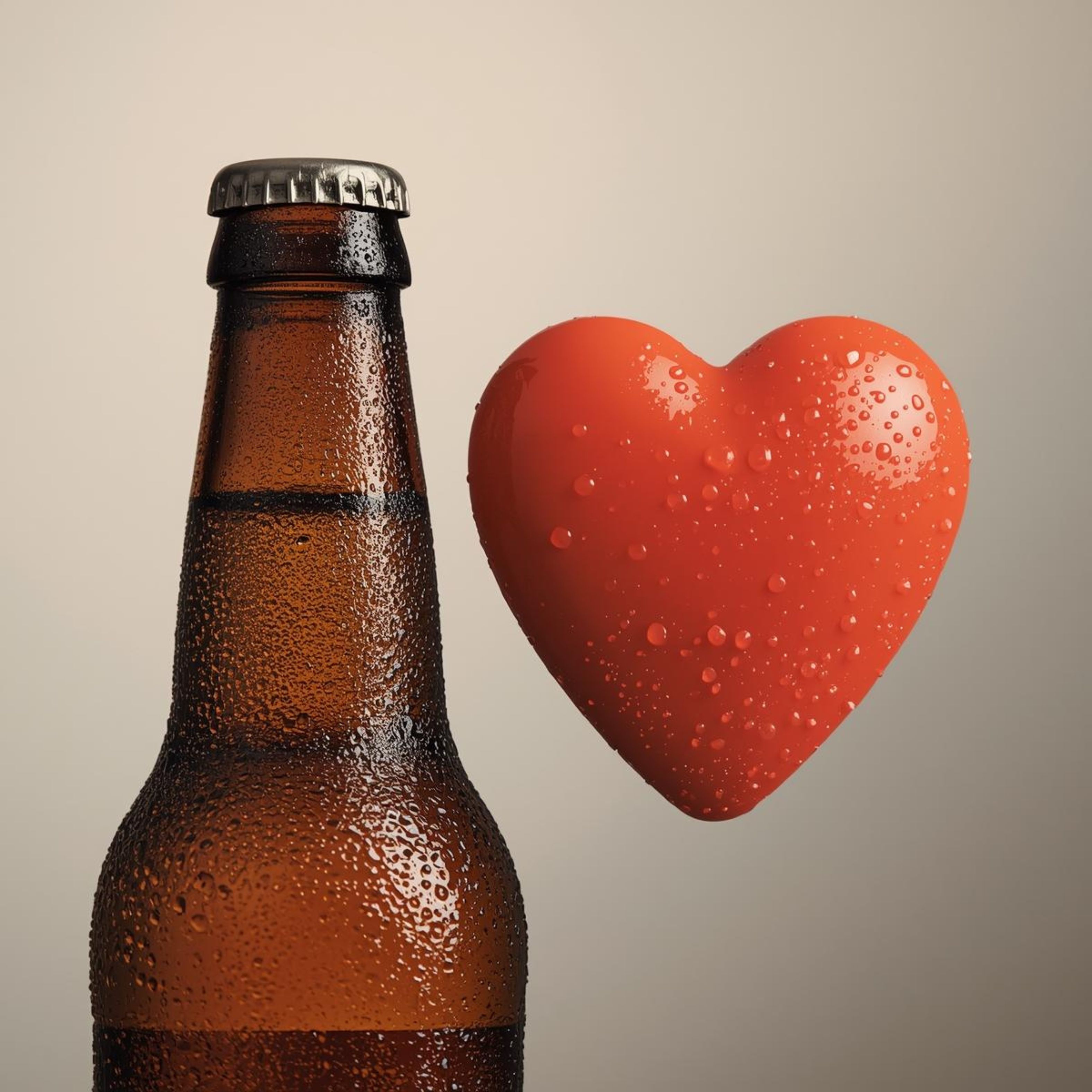 HIS BEER, HER HEART artwork