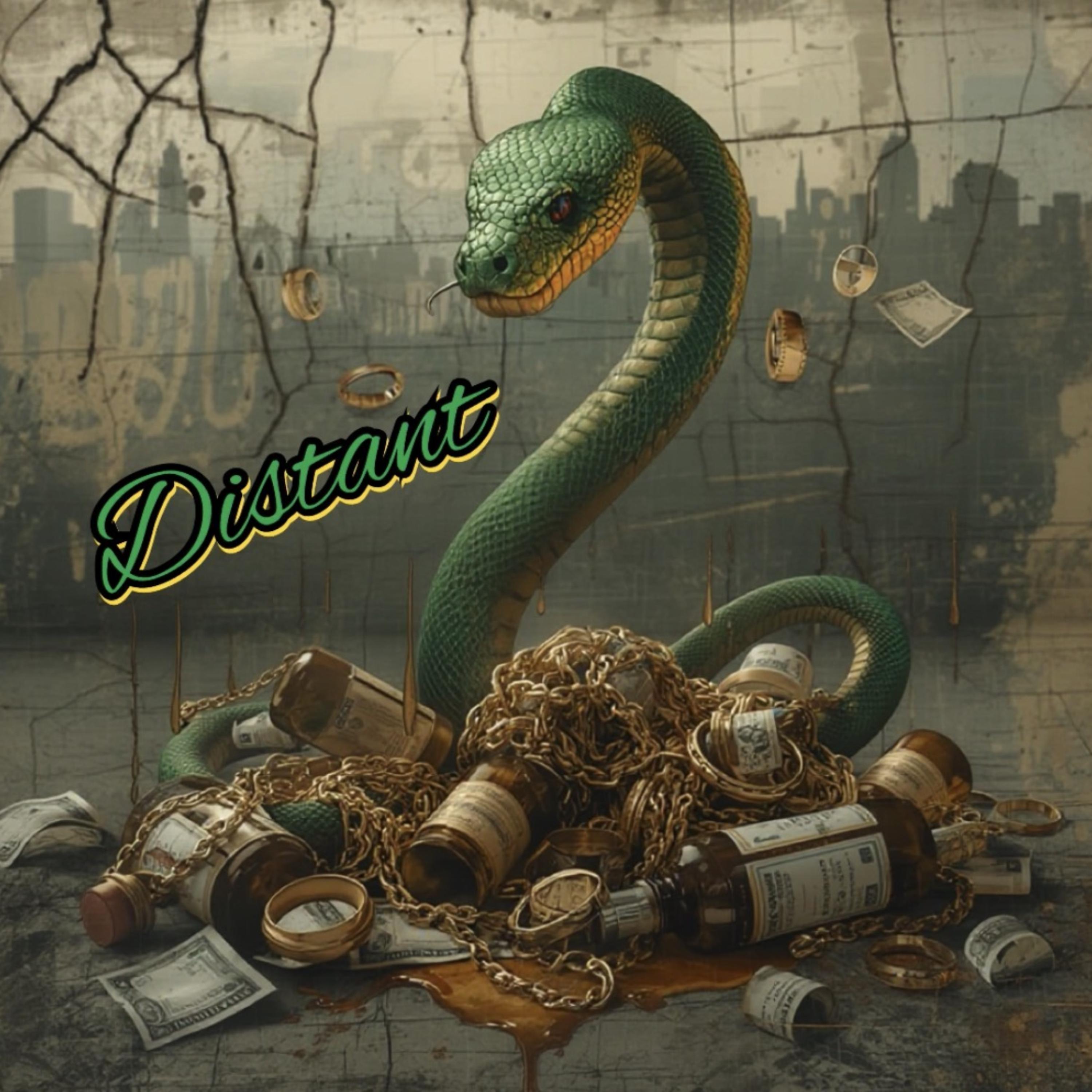 Distant artwork