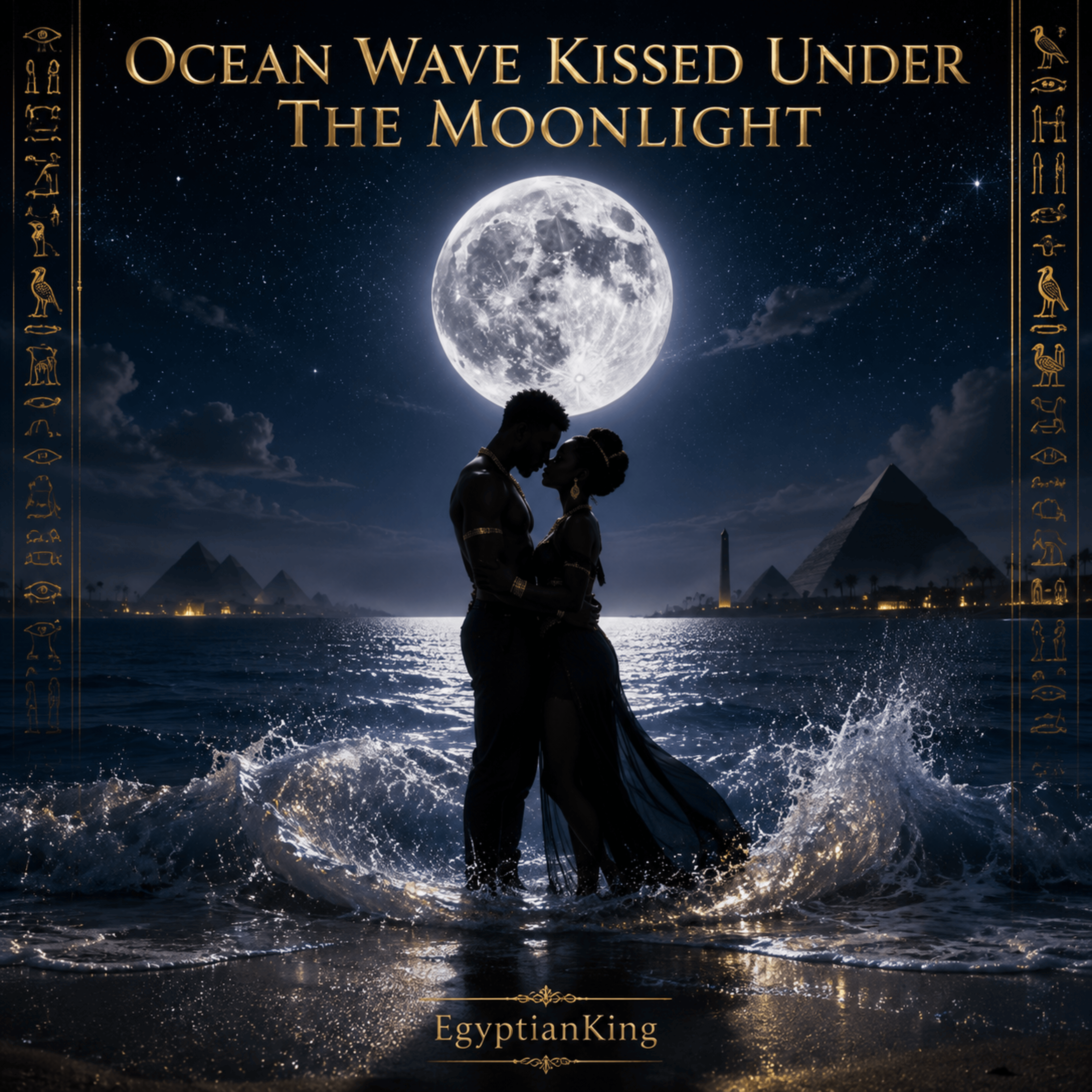 Ocean Wave Kissed Under The Moonlight by EgyptianKing cover art