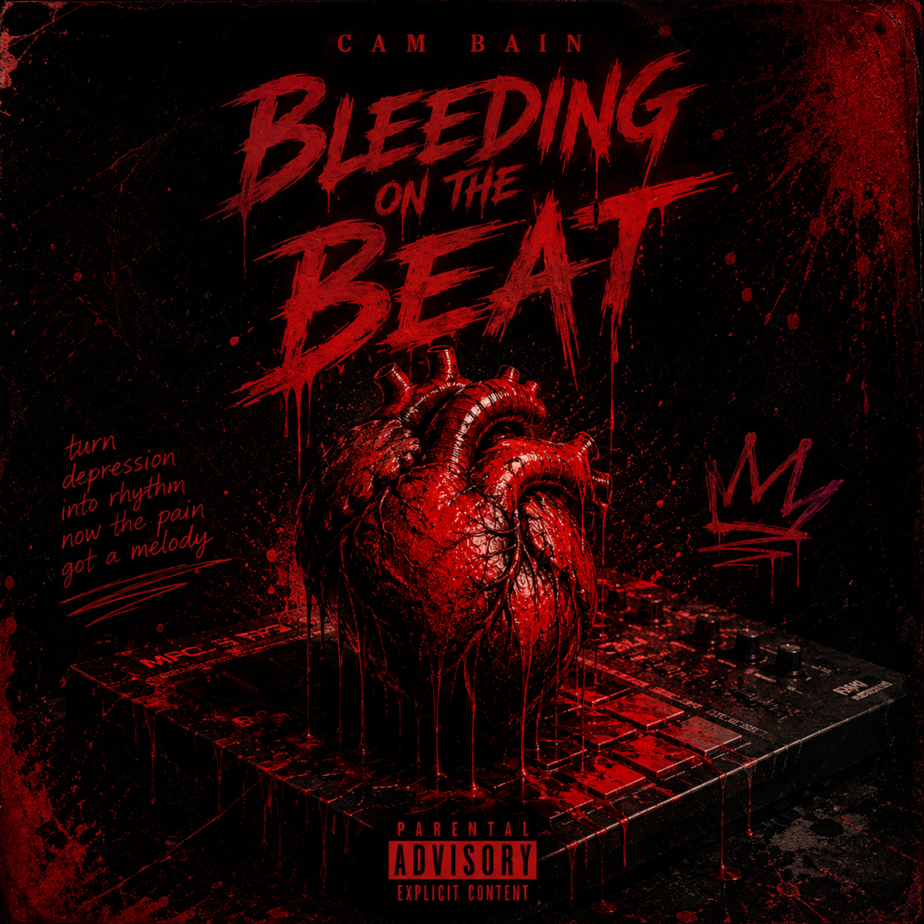 Bleeding On The Beat by Cameron Bain cover art