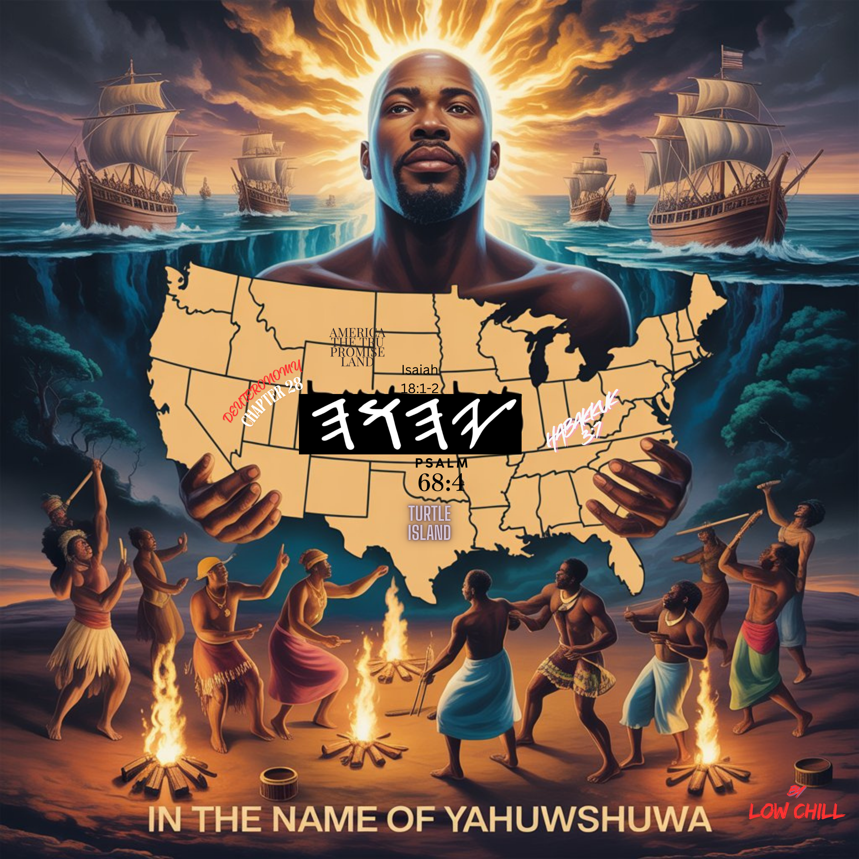 In the name of YAHUWSHUWA artwork