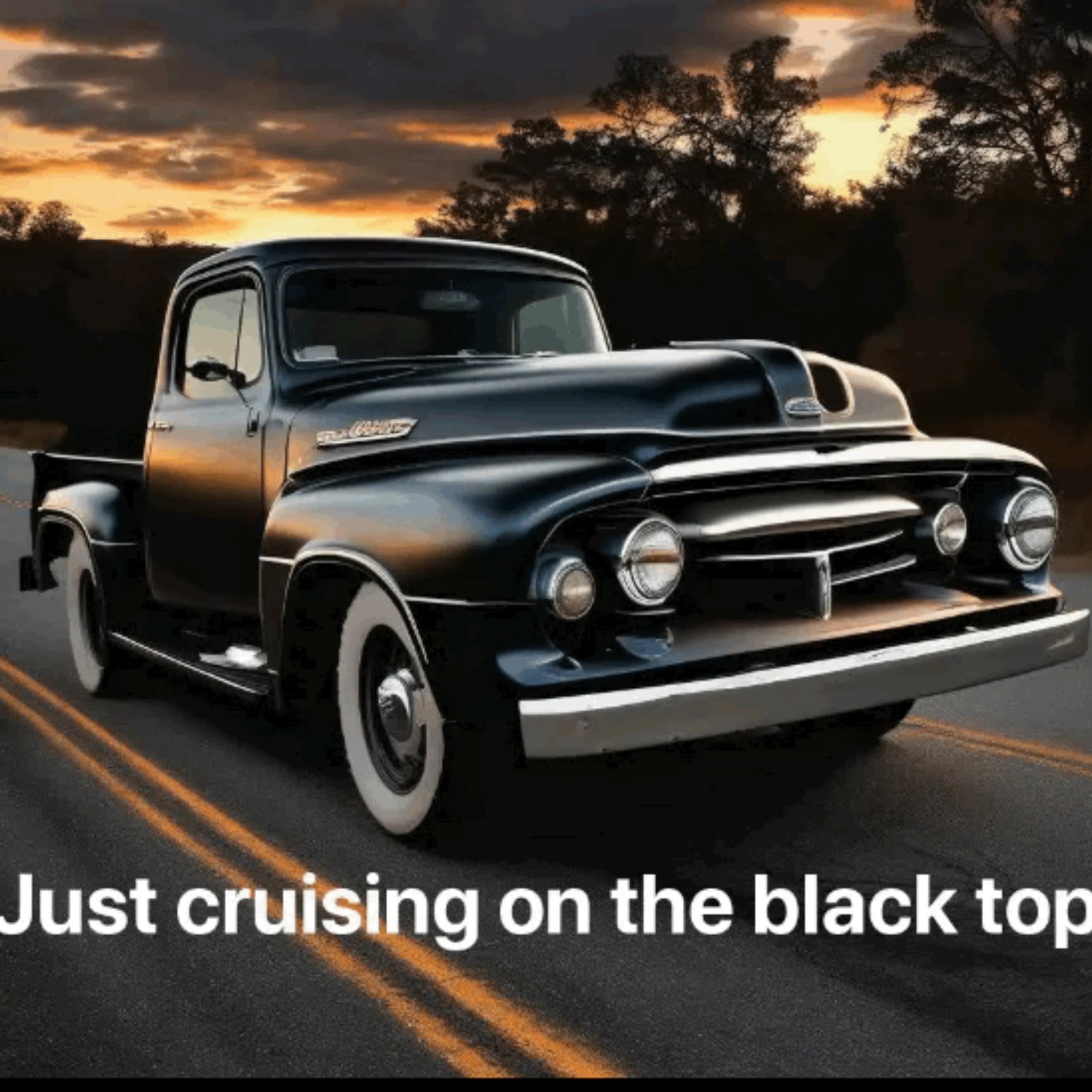 Just cruising on the black top artwork