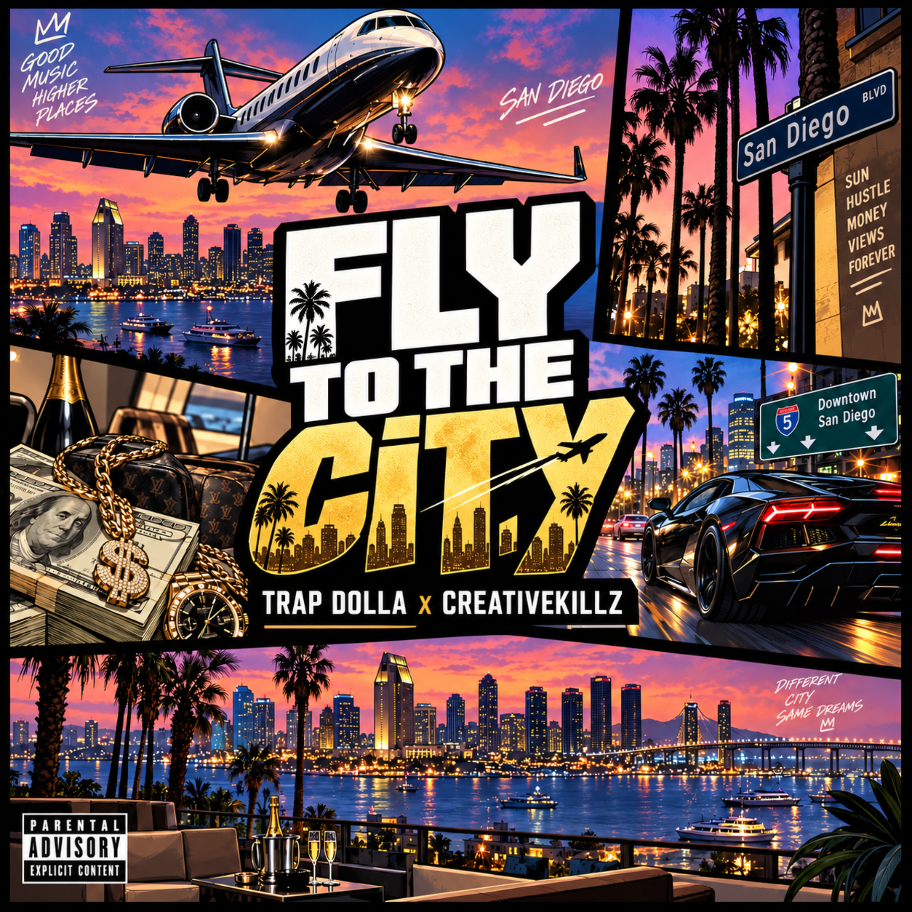 FLY TO THE CITY by Trap Dolla cover art