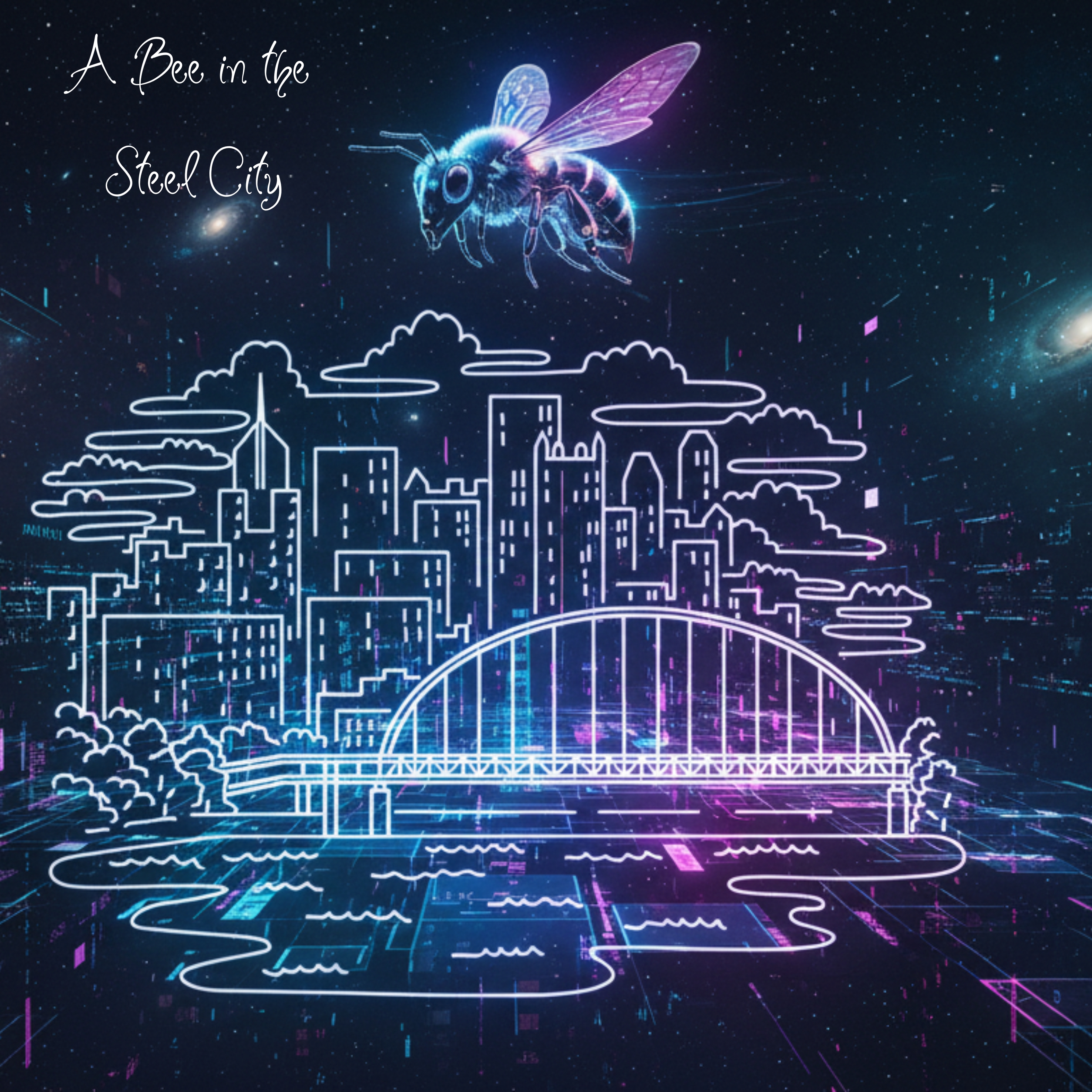 A Bee in the Steel City artwork
