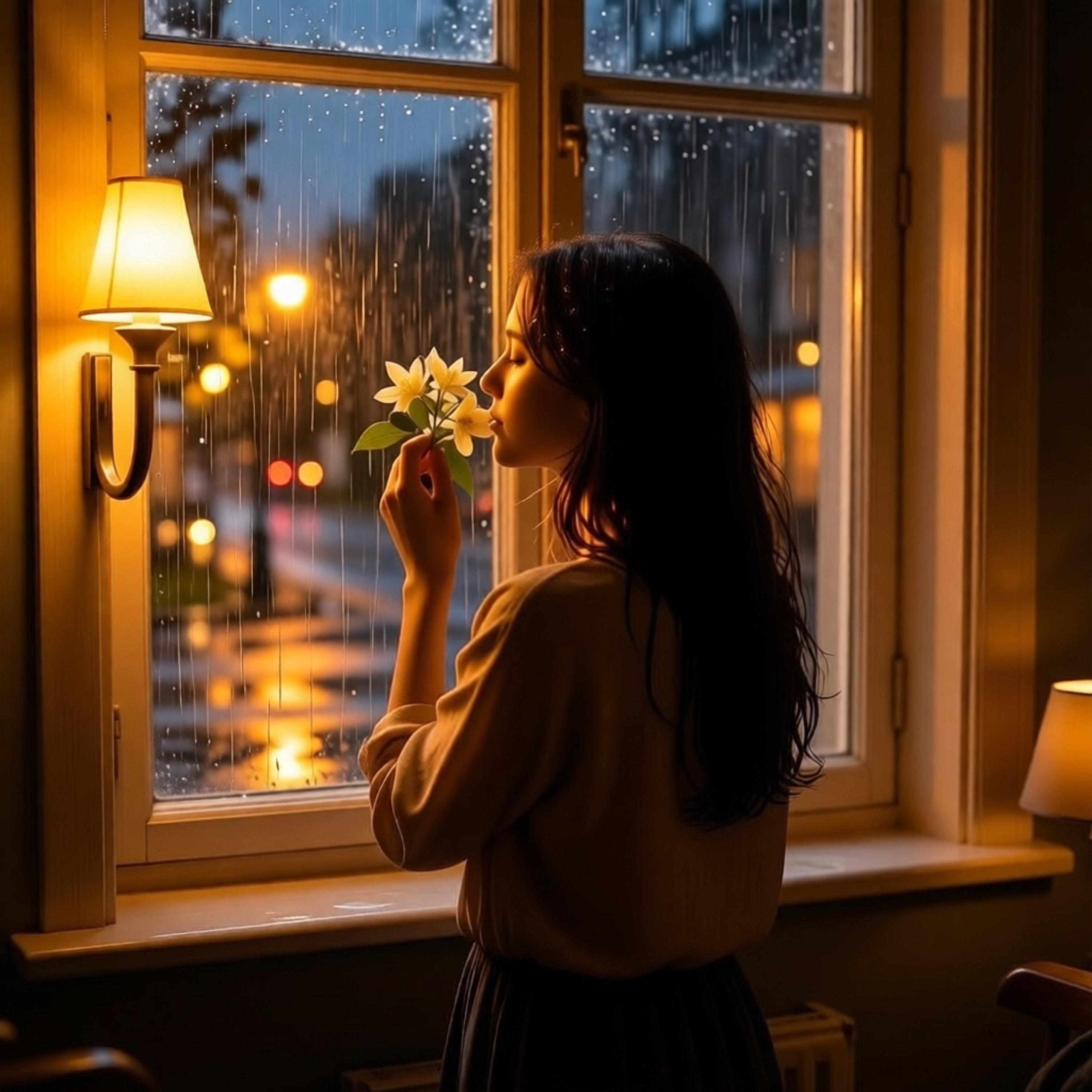 Scent of Jasmine and Night Rain - Cozy Room Atmosphere artwork