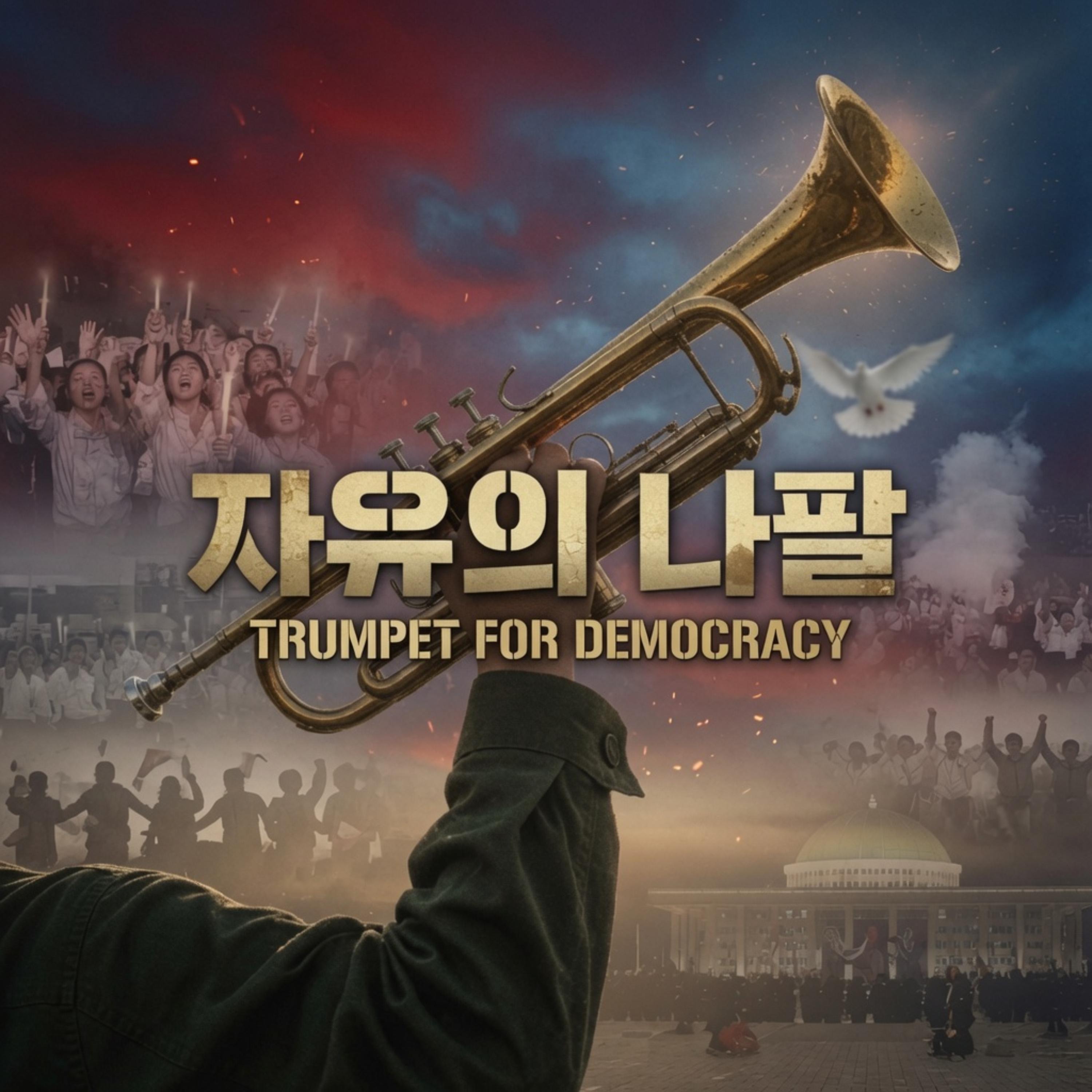 Trumpet for democracy by Lovely Mazi cover art