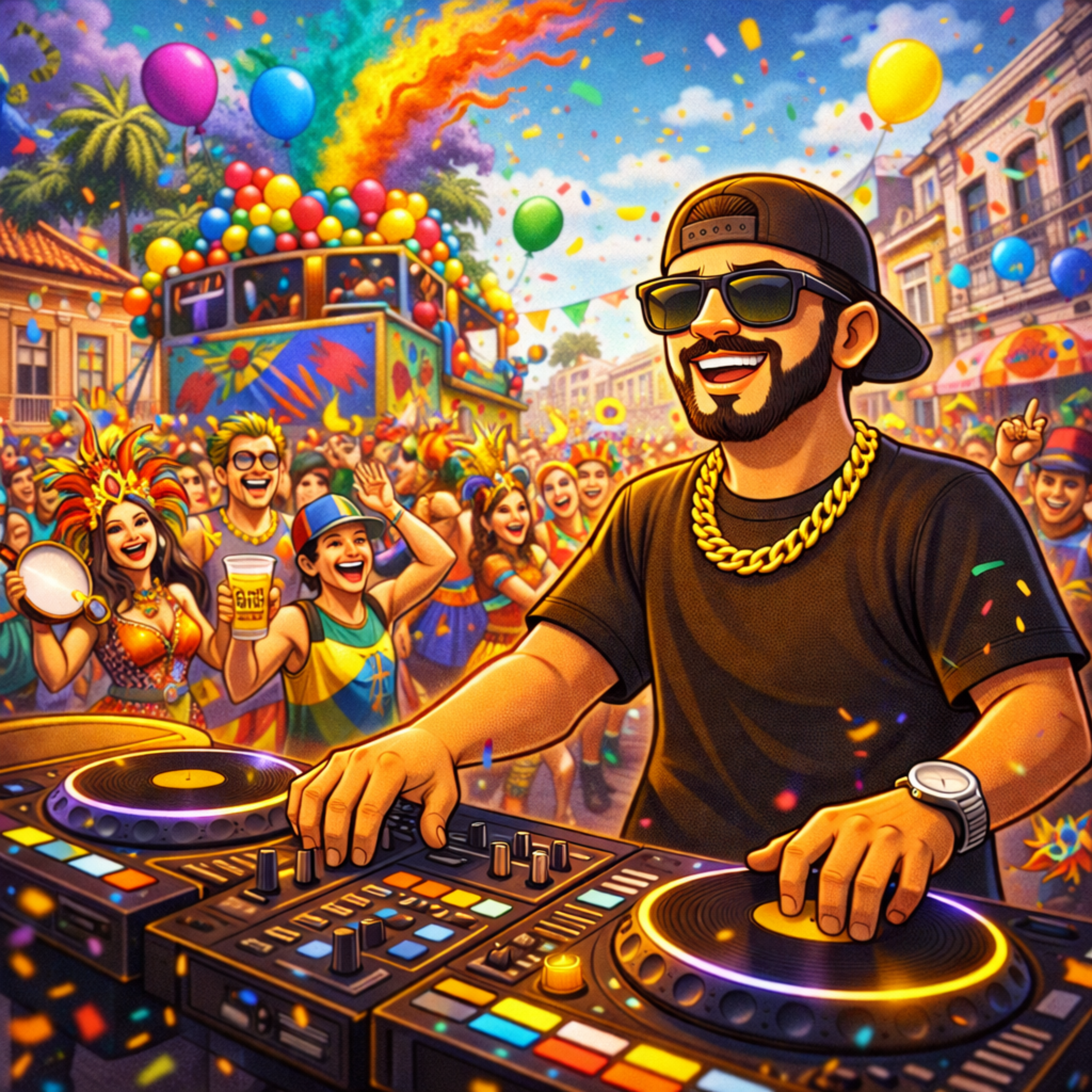 Dj do bloco artwork