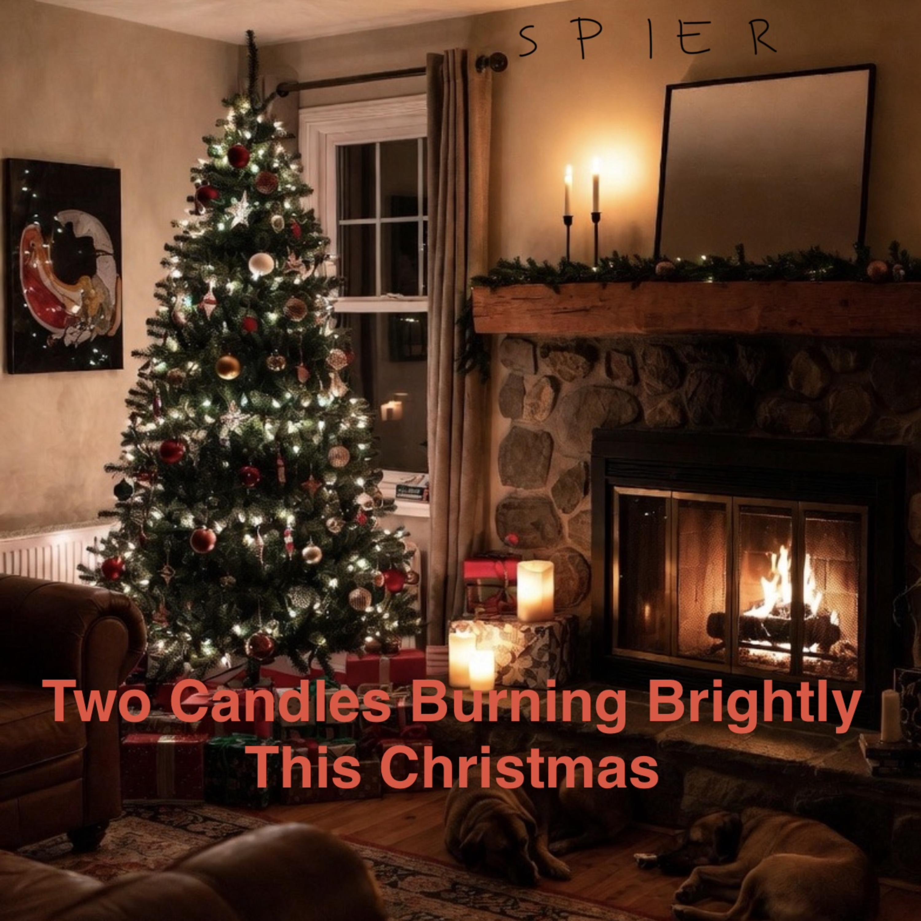 Two Candles Burning Brightly This Christmas artwork